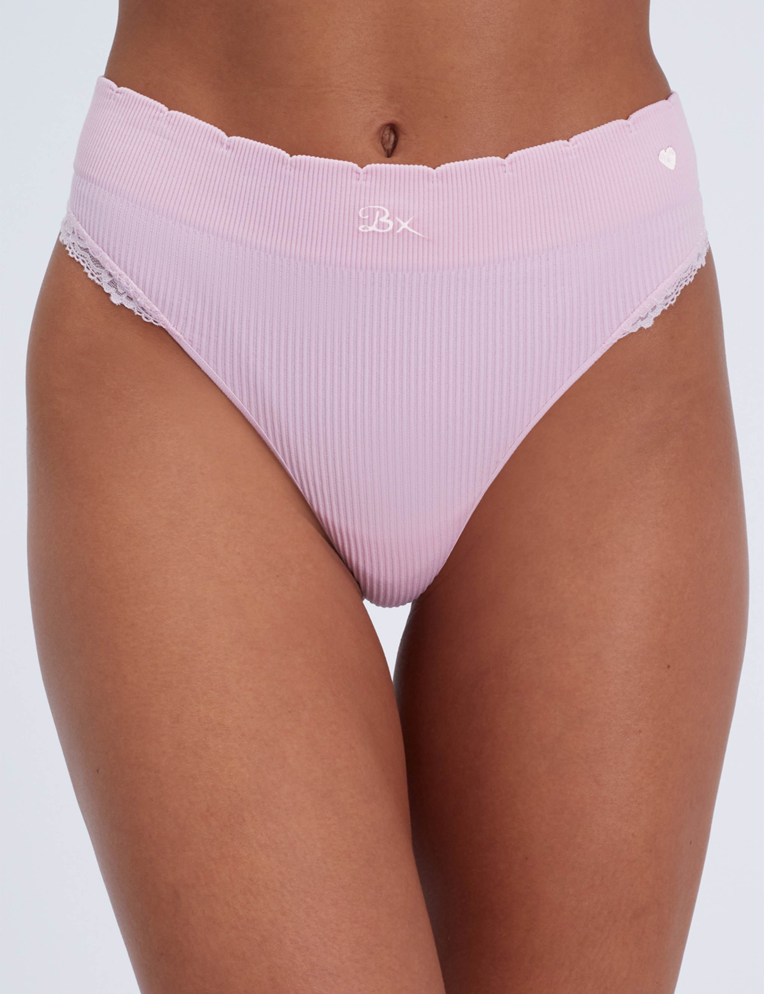 Seamless Lace Thong