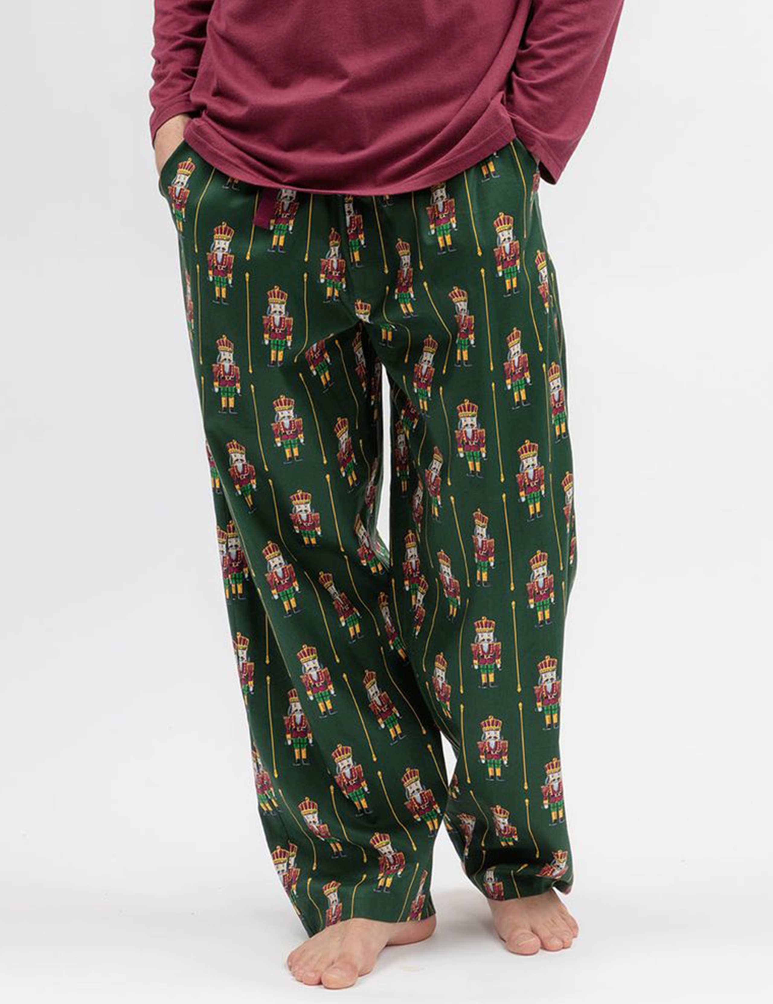 Cotton Modal Nutcracker Family Christmas Pyjama Bottoms
