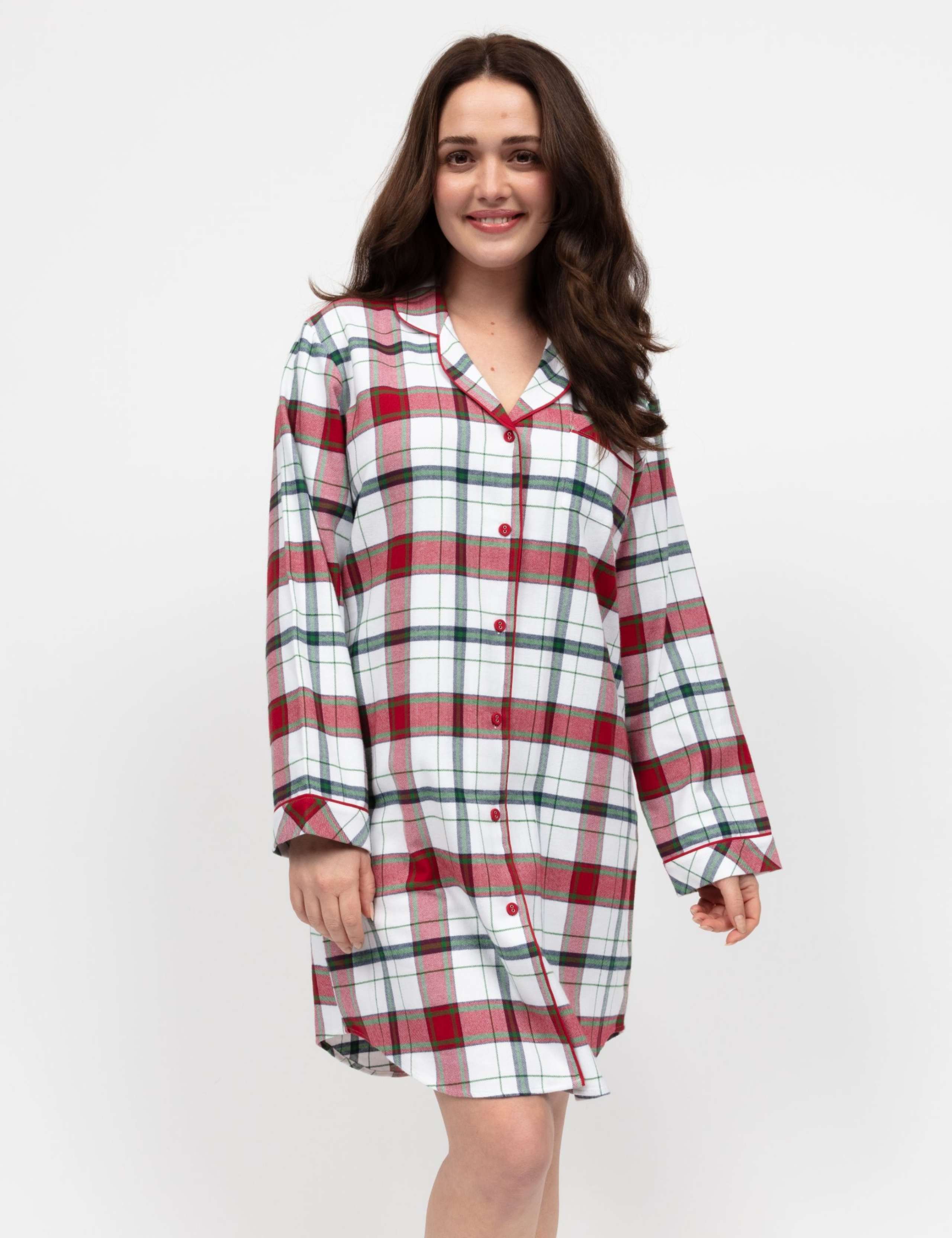 Pure Cotton Checked Nightshirt