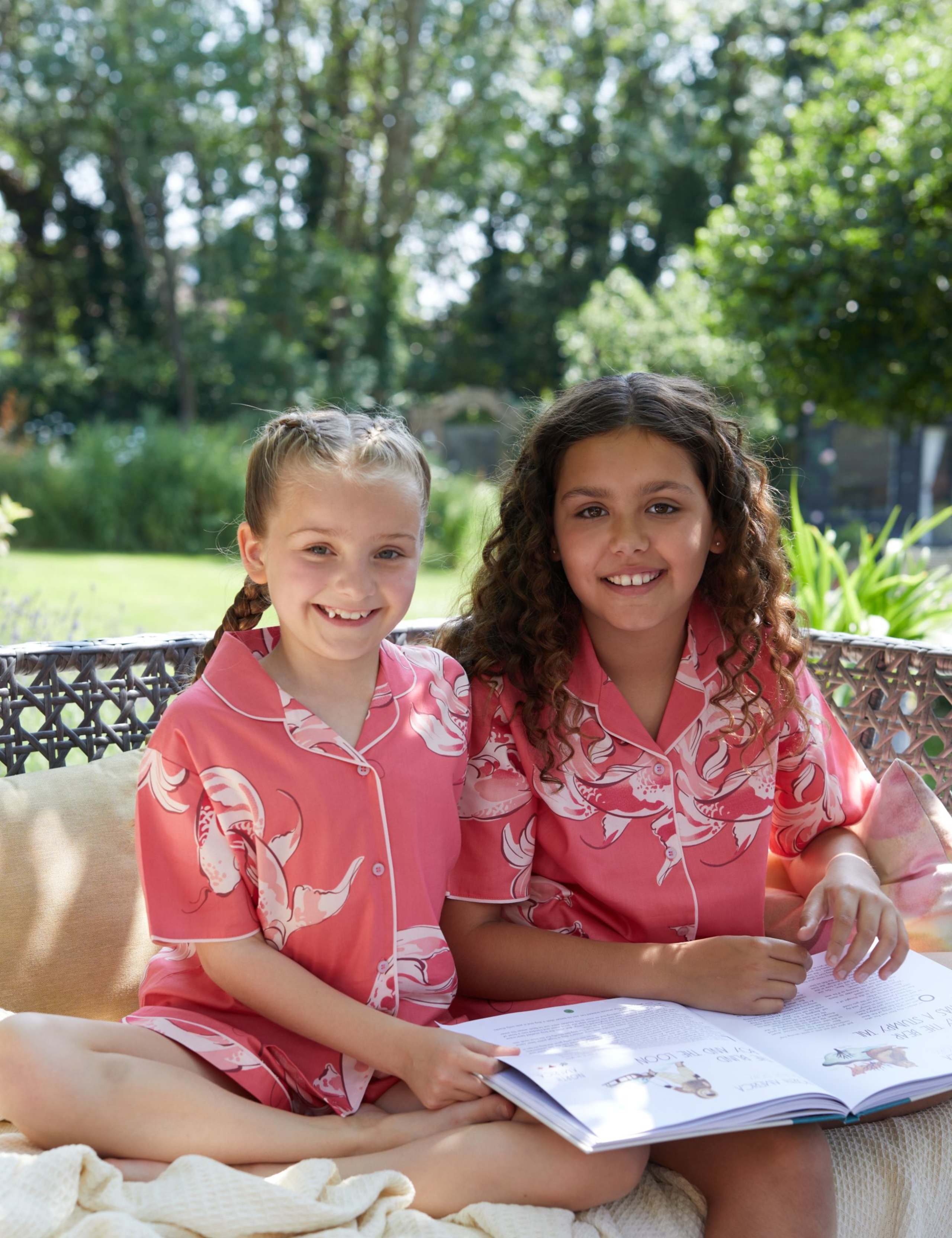 Cotton Modal Fish Print Pyjamas (2-13 Yrs)