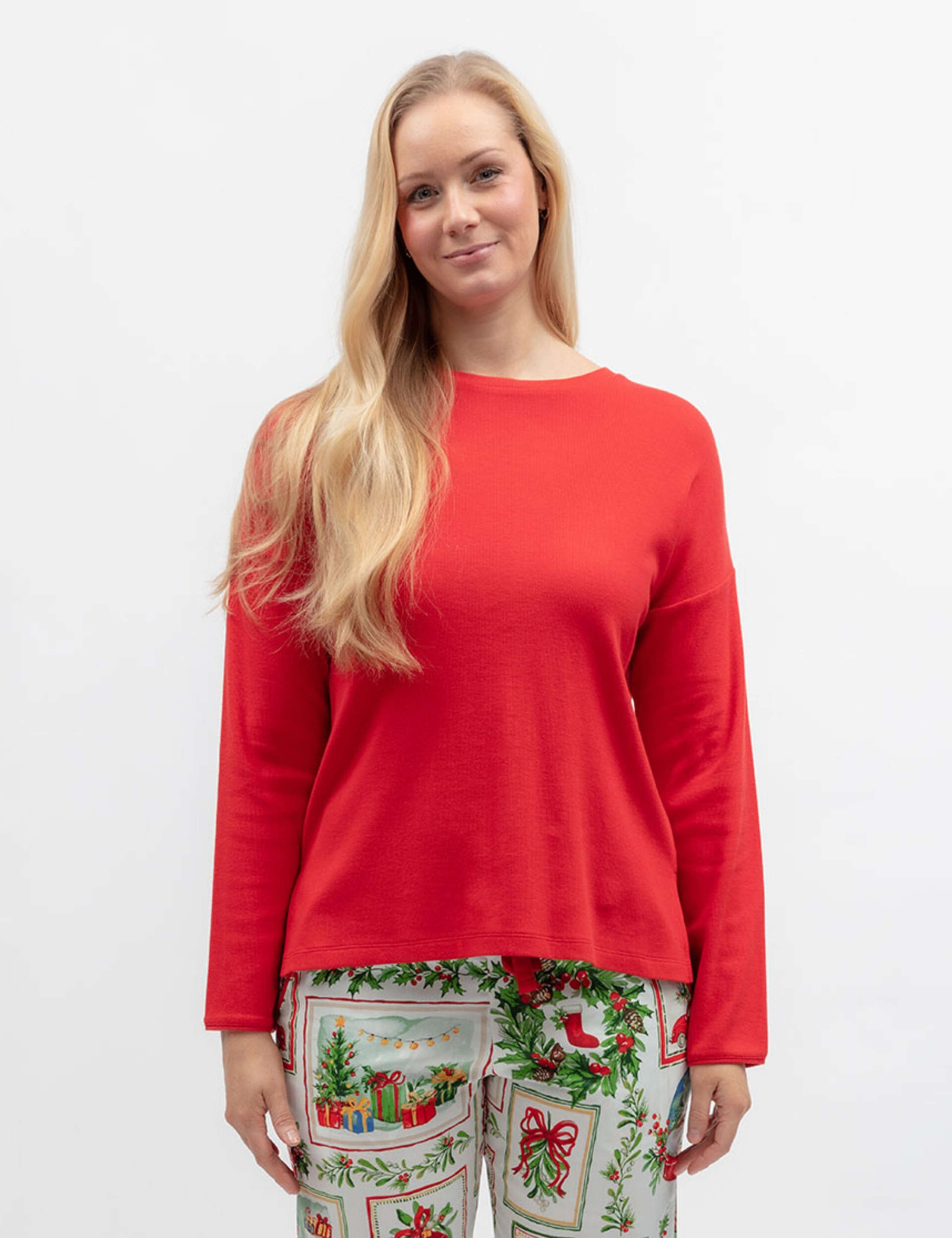 Slouch Jersey Rib Pyjama Top