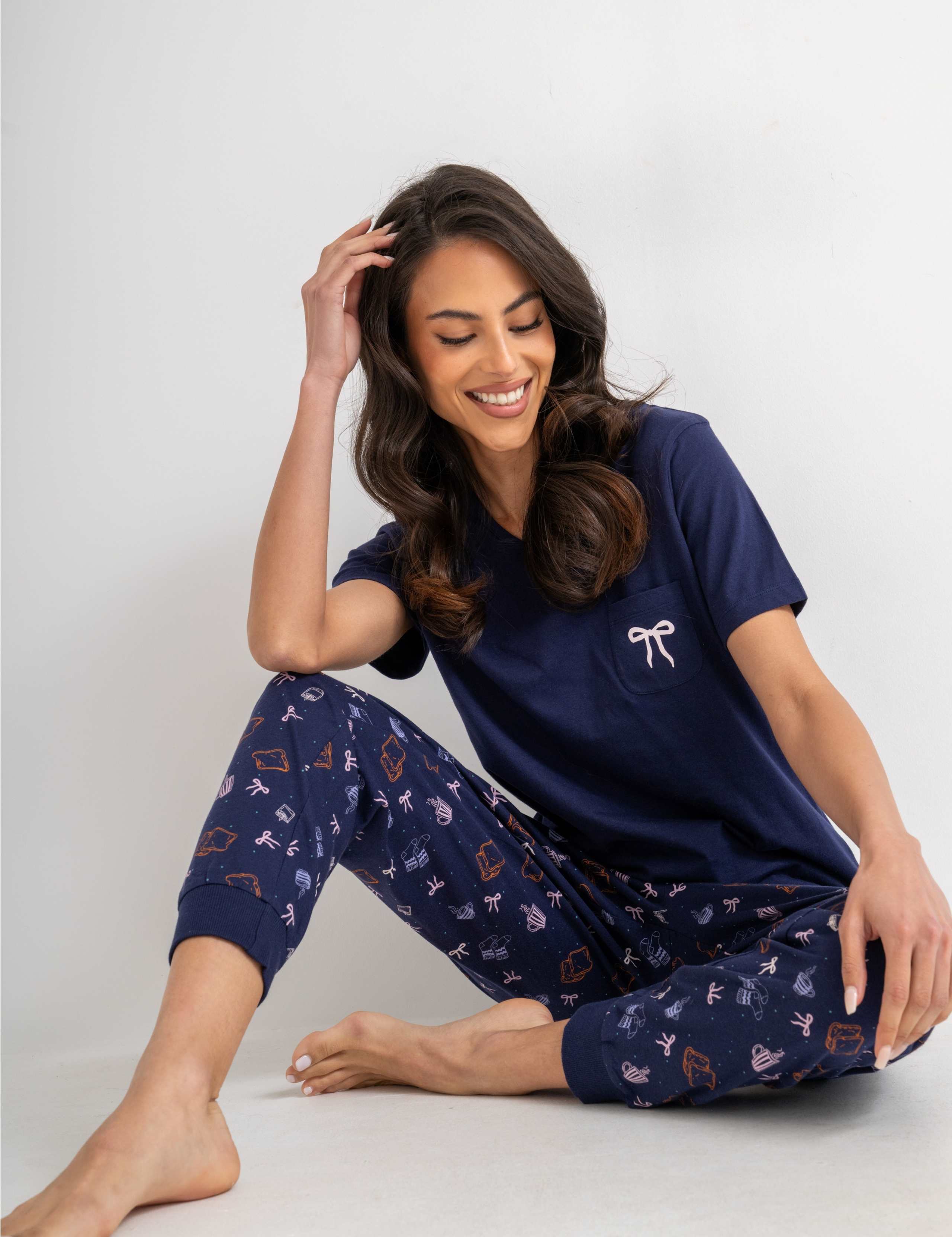 Pure Cotton Printed Pyjama Set