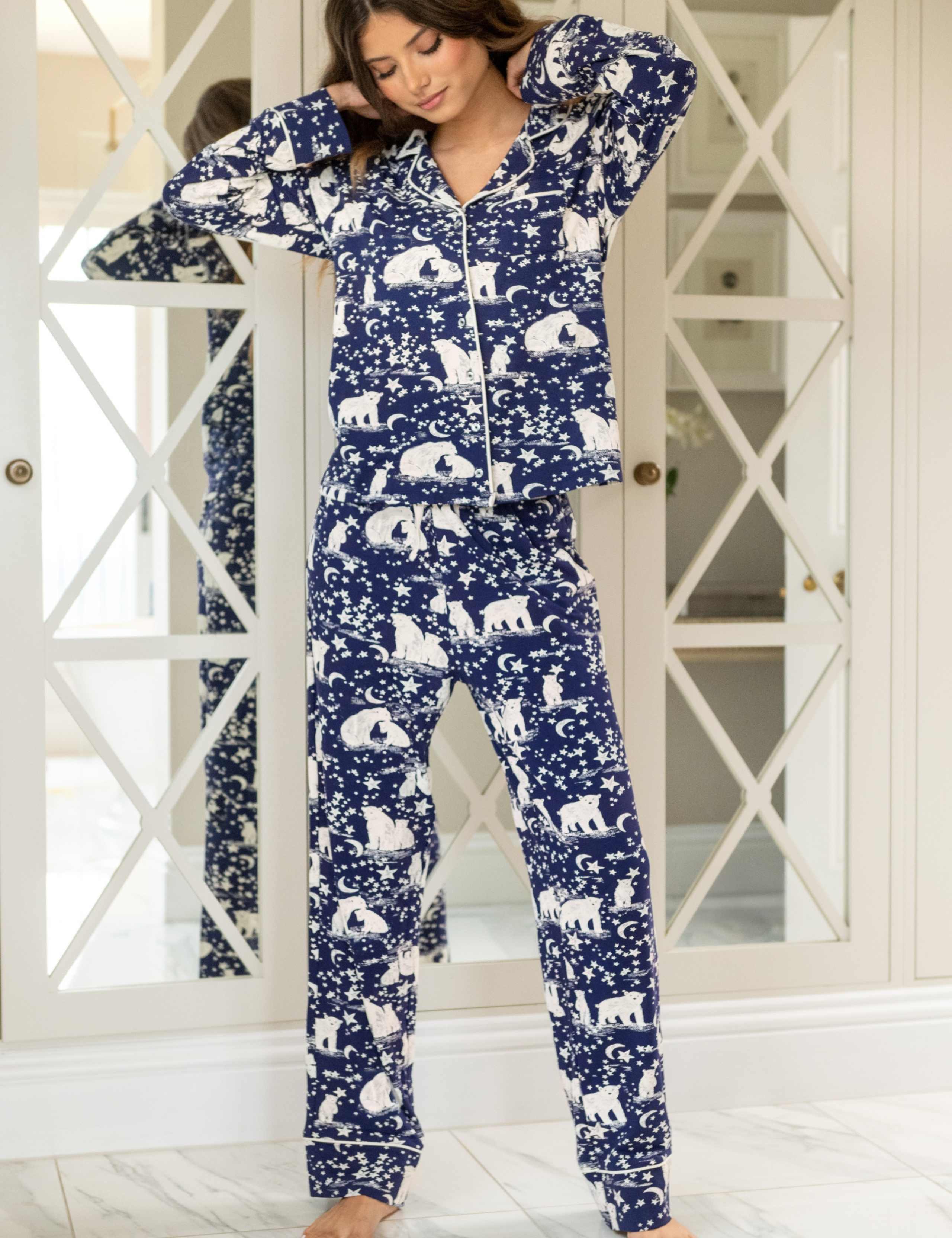 Pure Cotton Polar Bear Christmas Pyjama Set