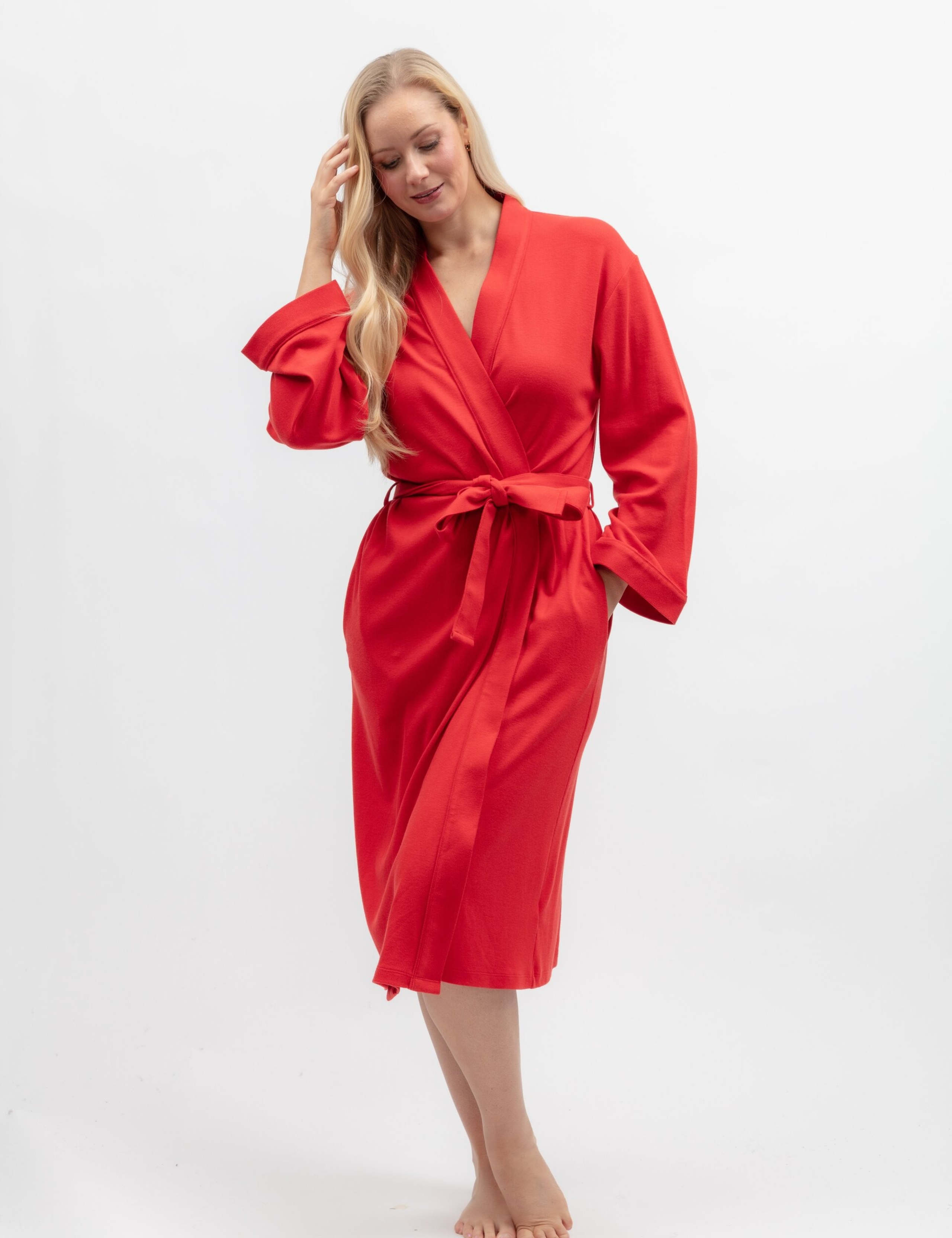 Jersey Ribbed Dressing Gown
