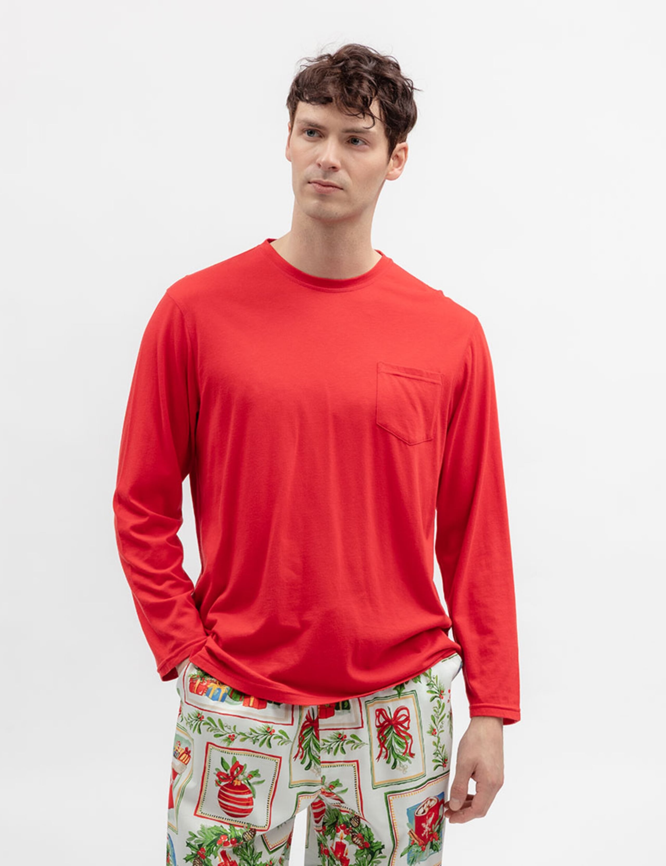 Cotton Modal Family Christmas Pyjama Top