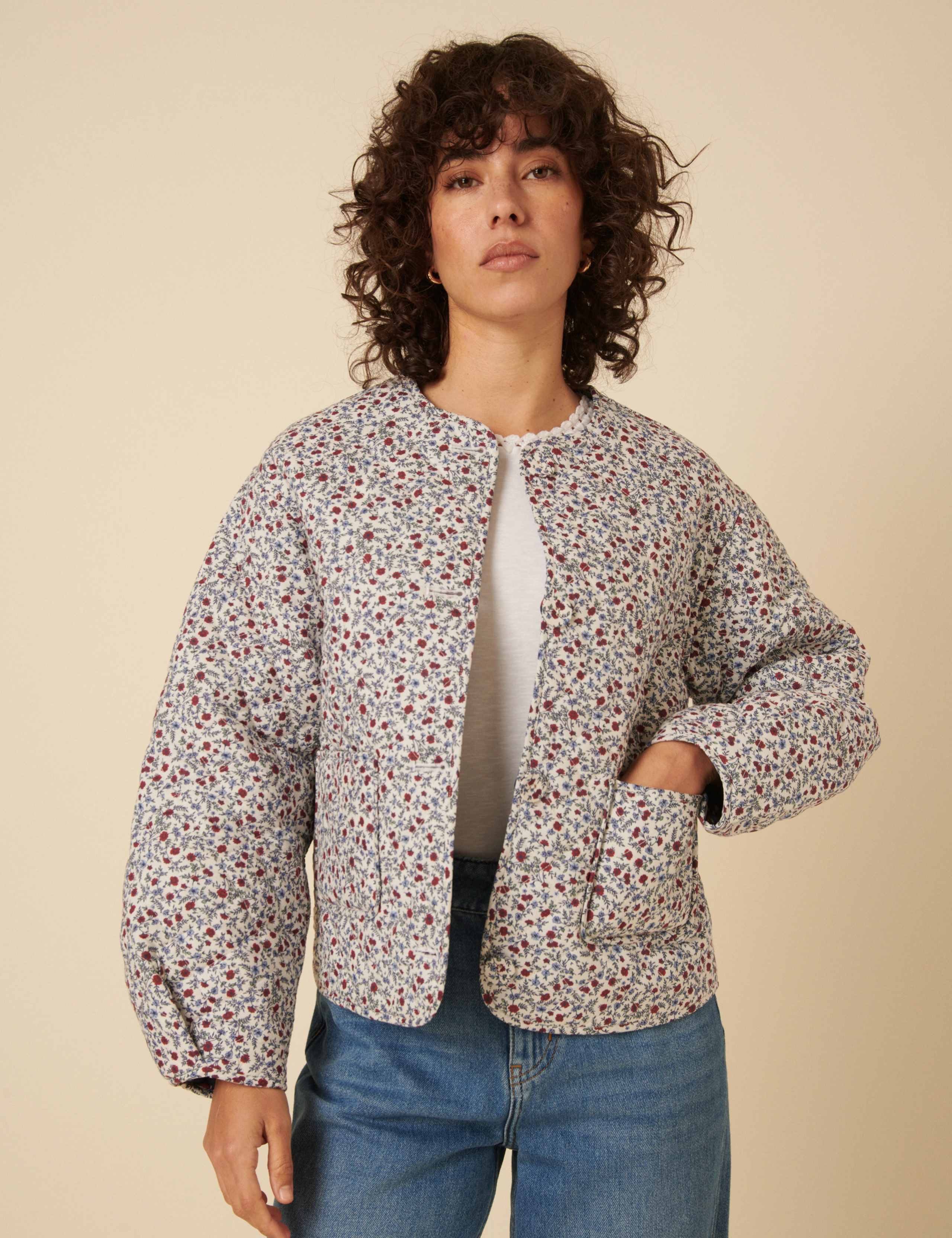 Pure Cotton Reversible Quilted Jacket