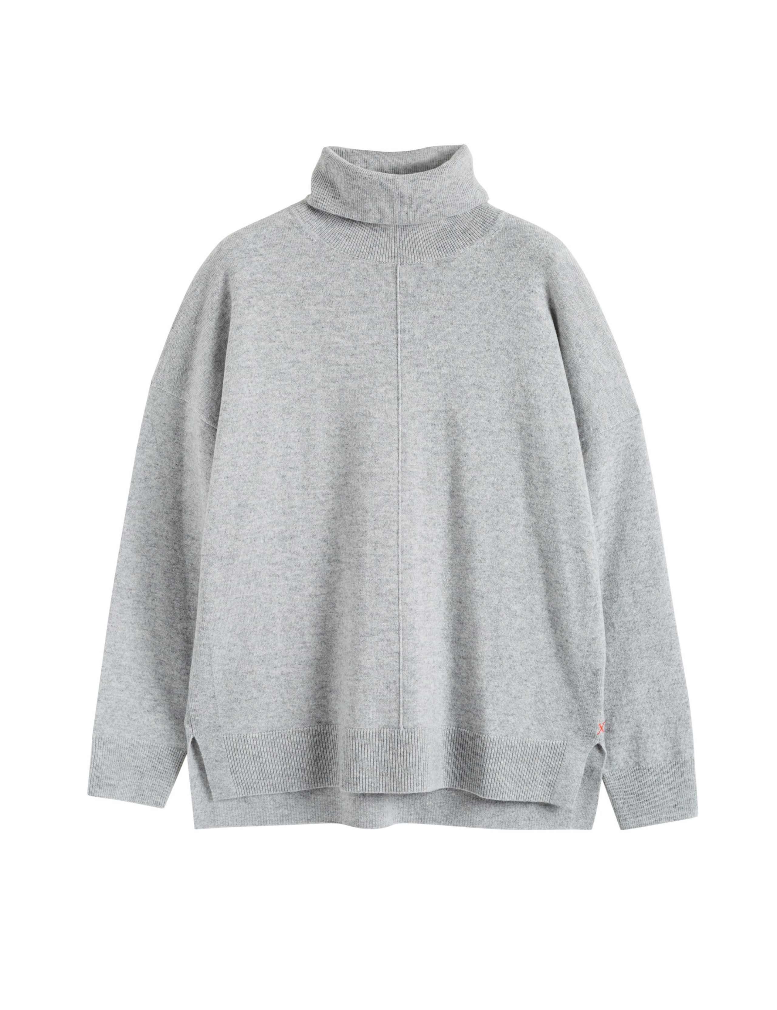 Wool Rich with Cashmere Roll Neck Relaxed Jumper