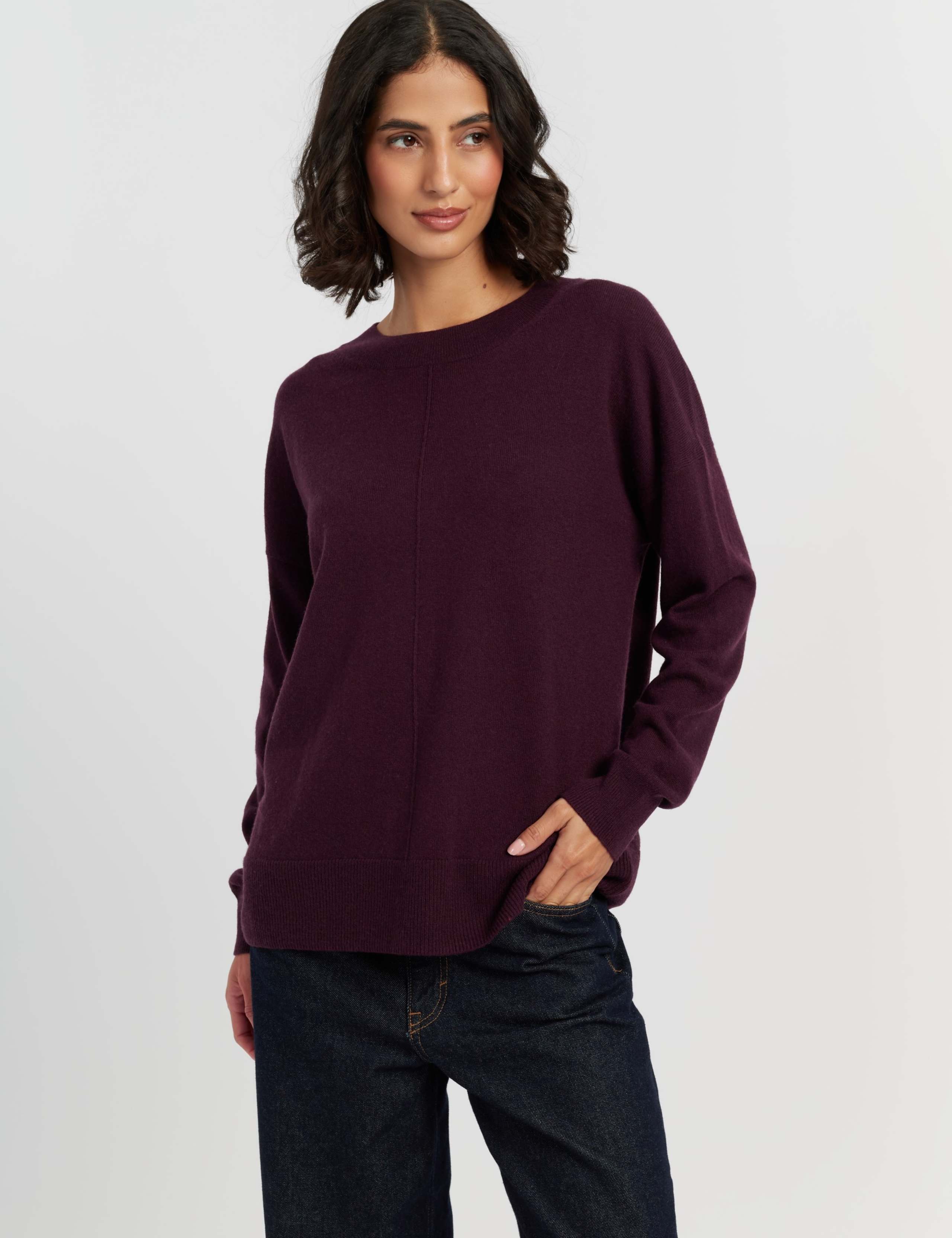 Wool Rich with Cashmere Relaxed Jumper