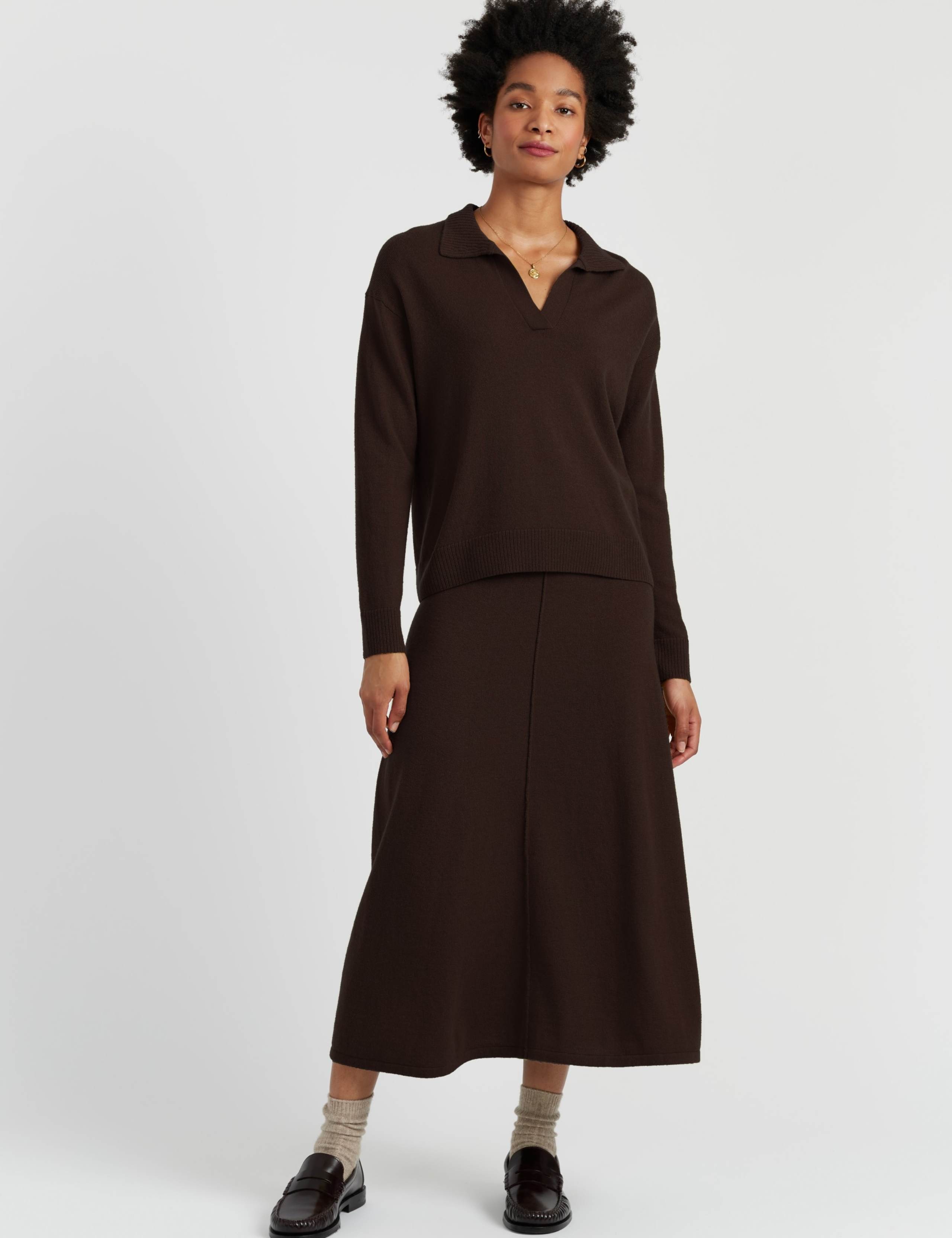 Wool Rich Collared Jumper with Cashmere