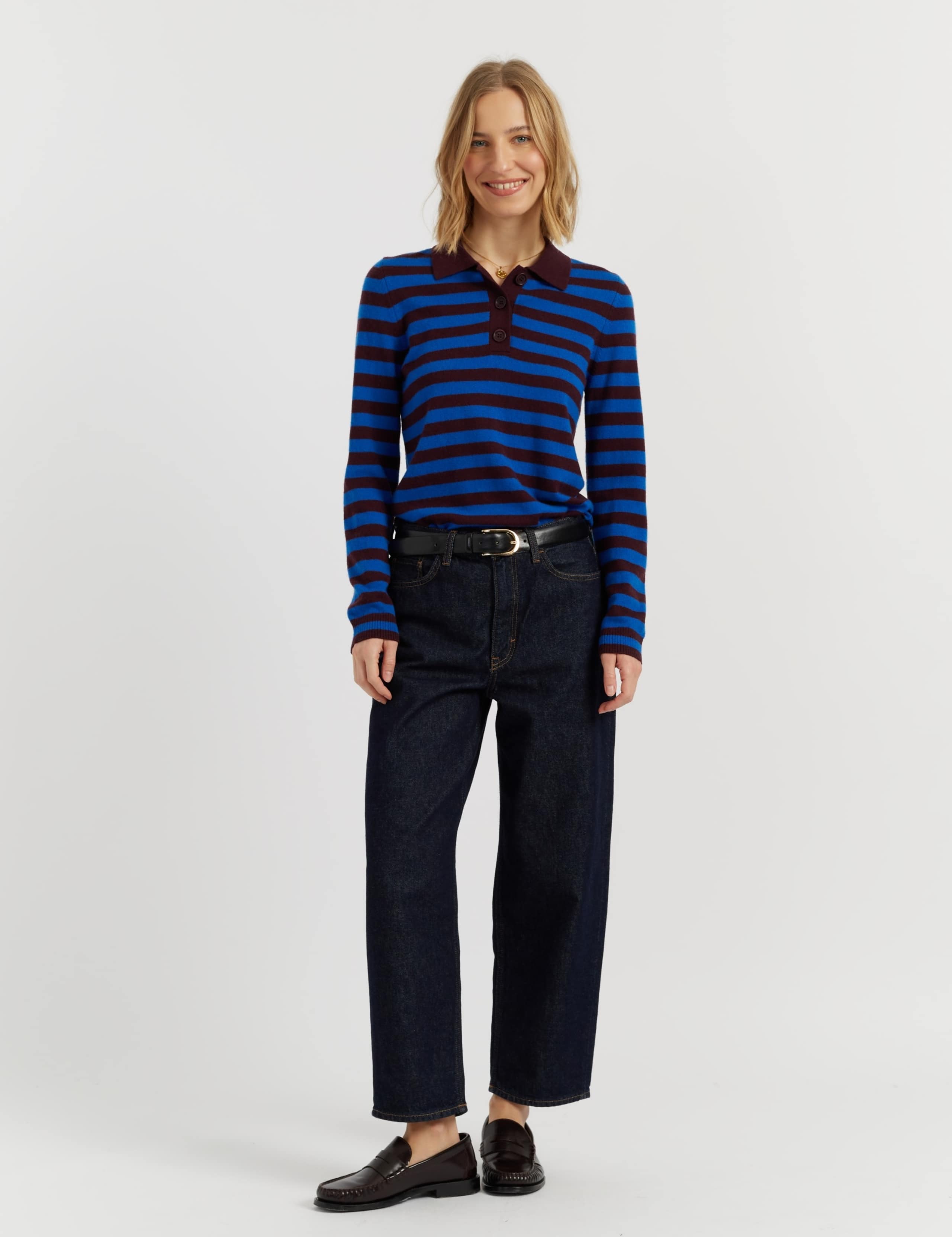 Wool Rich Collared Jumper with Cashmere