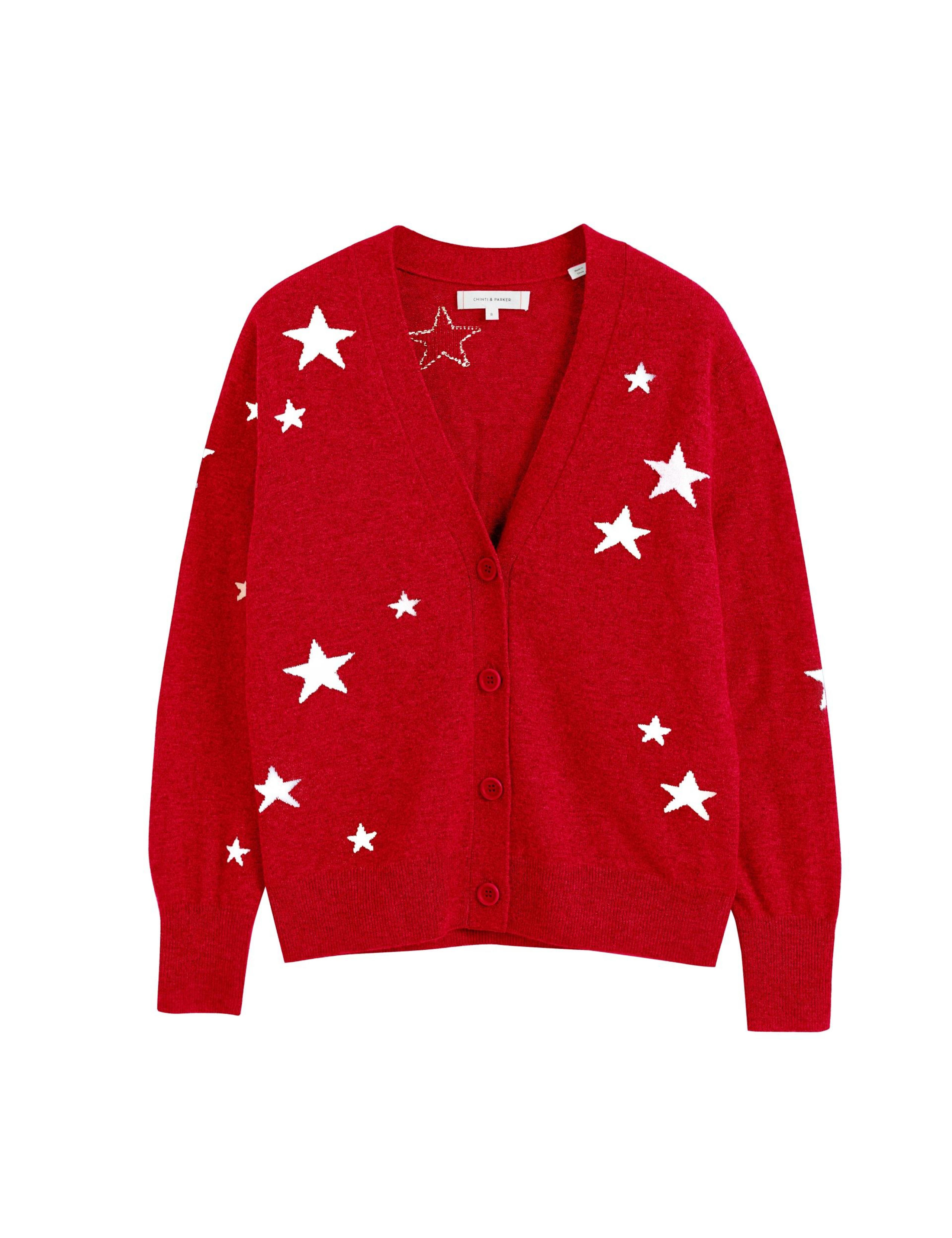 Merino Wool with Cashmere Star Cardigan