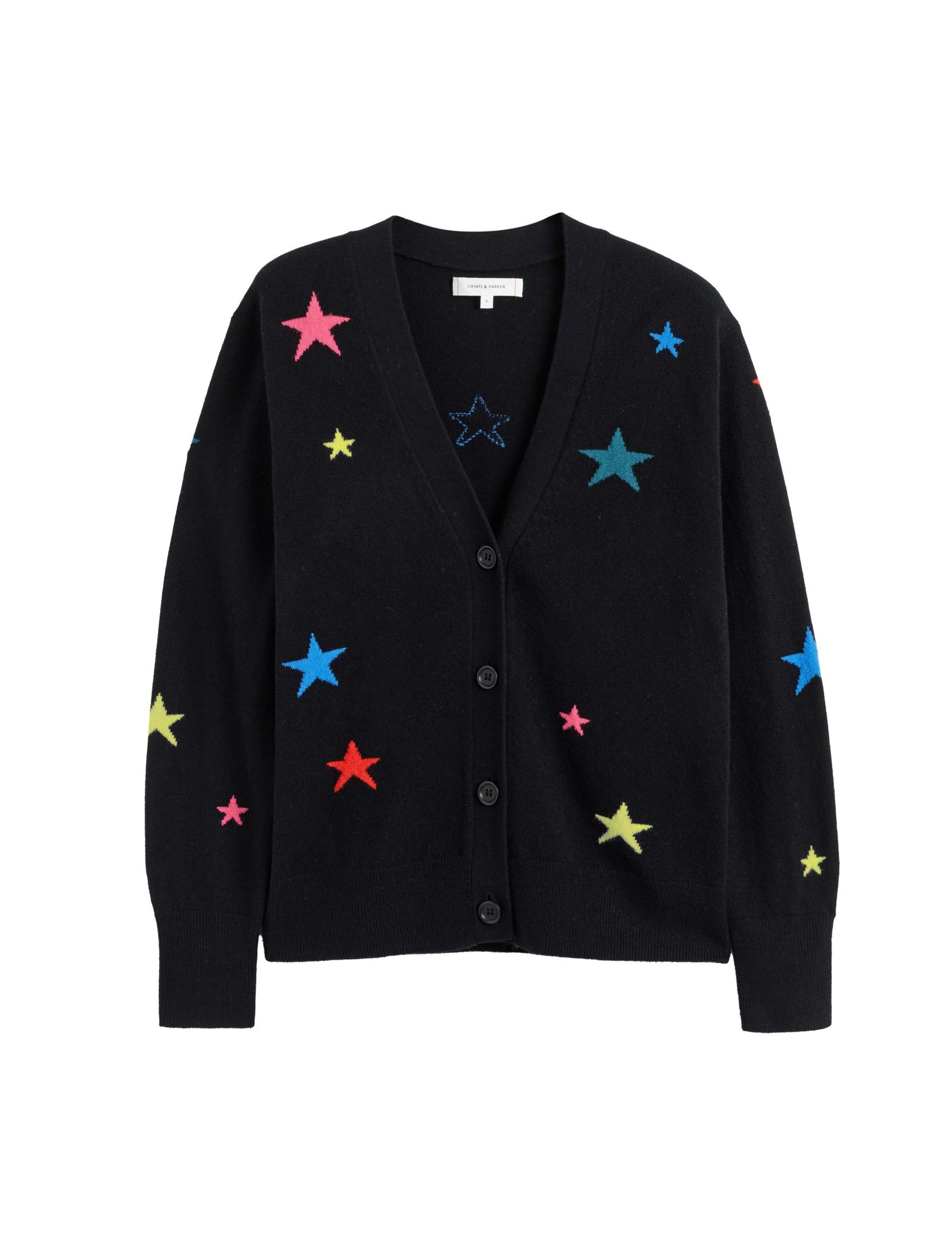 Merino Wool with Cashmere Star Cardigan