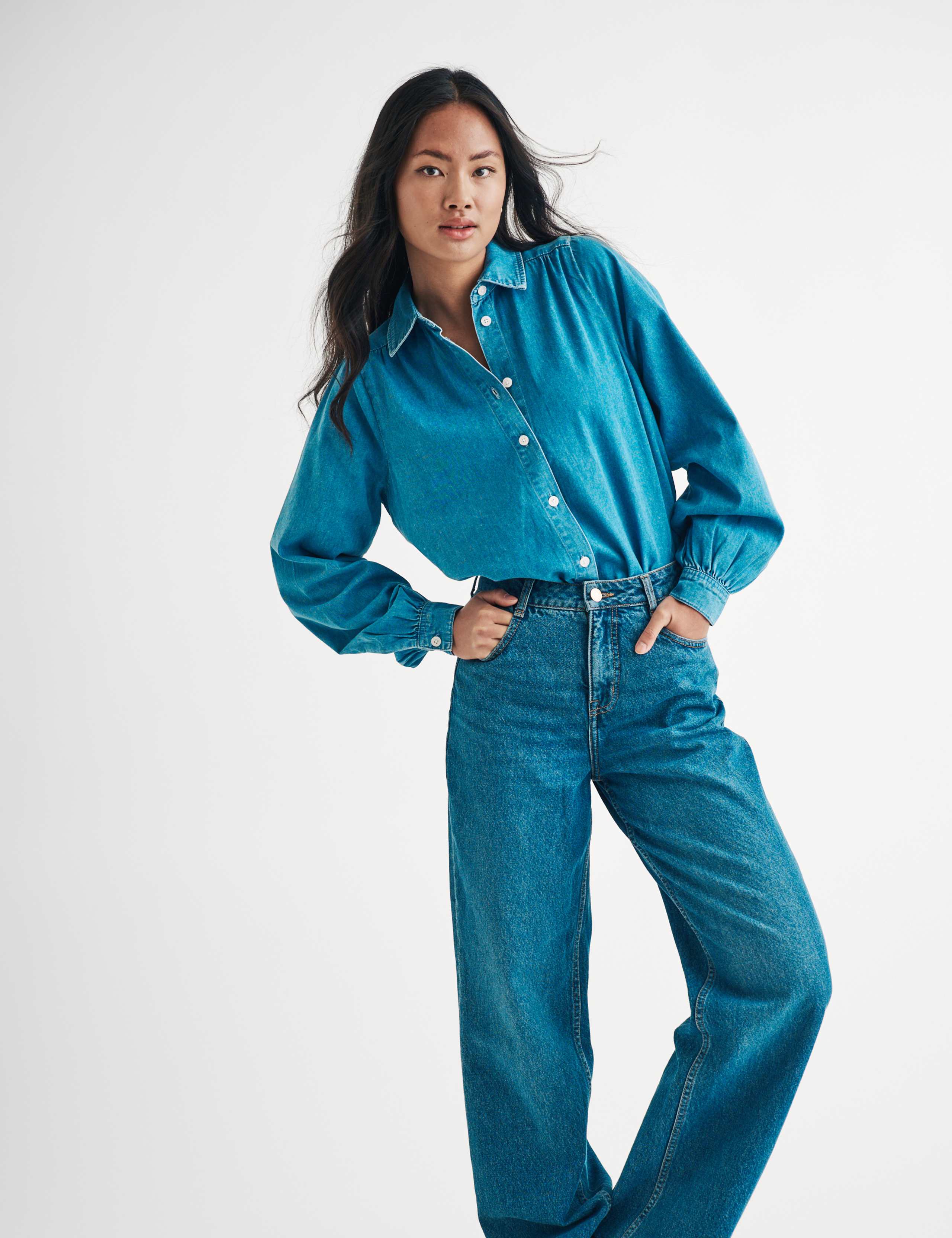 High Waisted Wide Leg Jeans