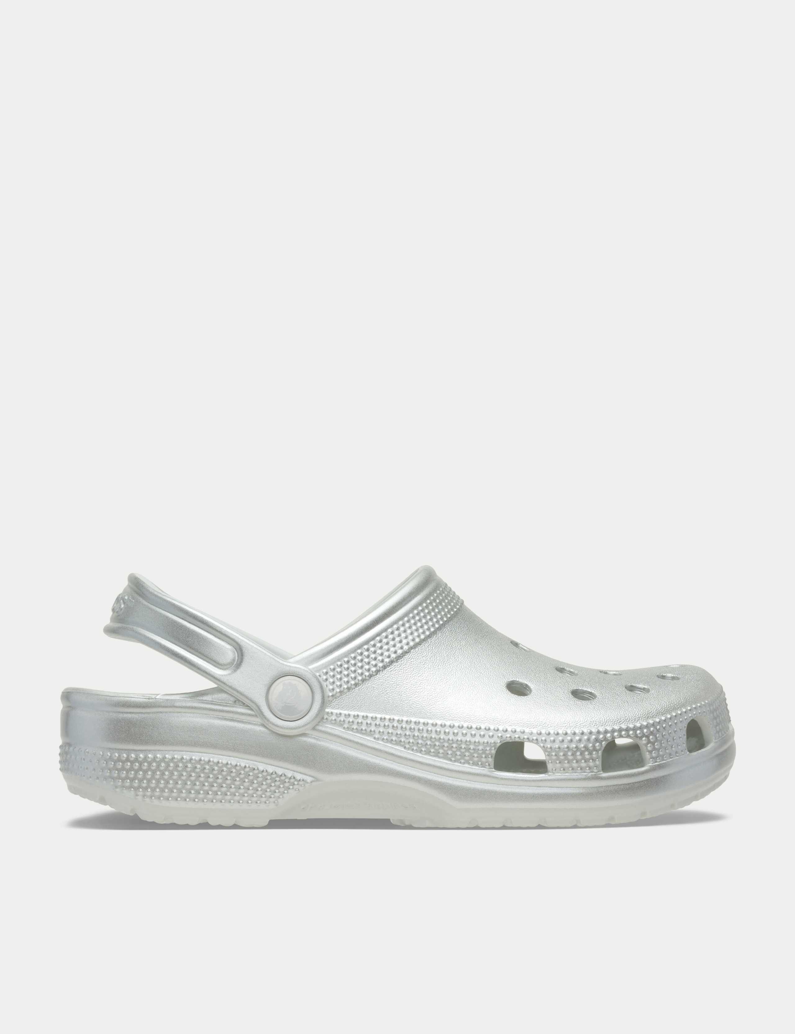 Tinted Metallic Slip On Flat Clogs