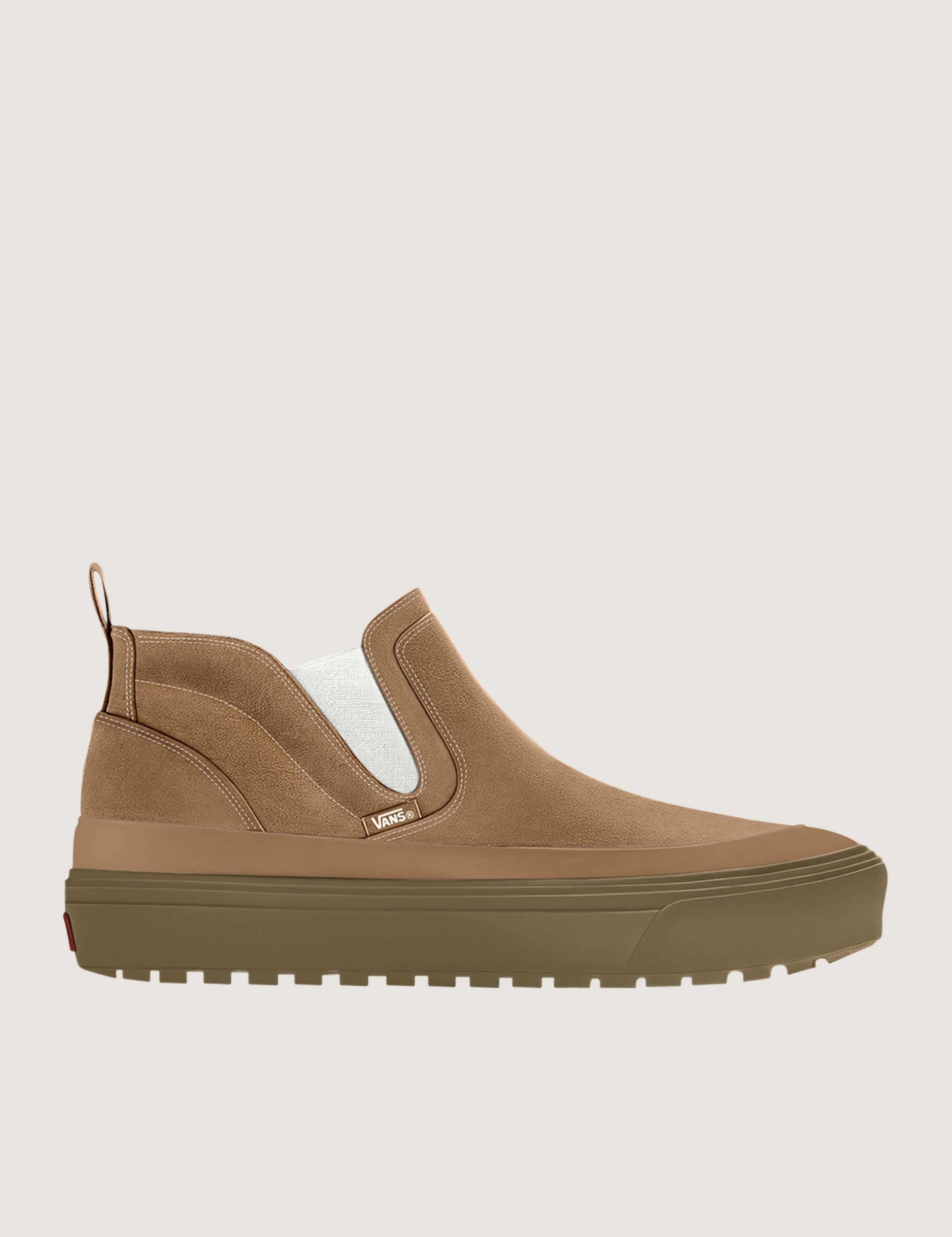 Mid-Slip Insulated Suede Slip-On Trainers