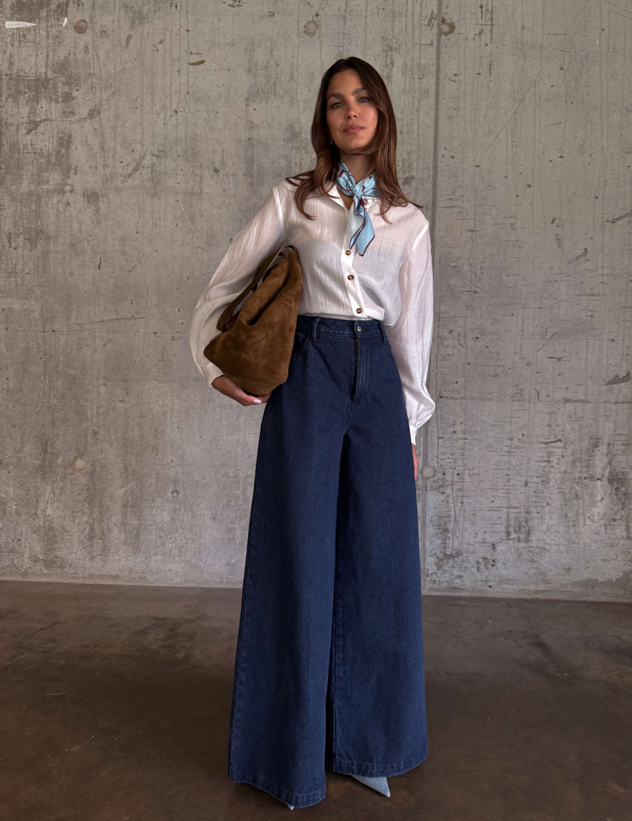 High Waisted Palazzo Jeans