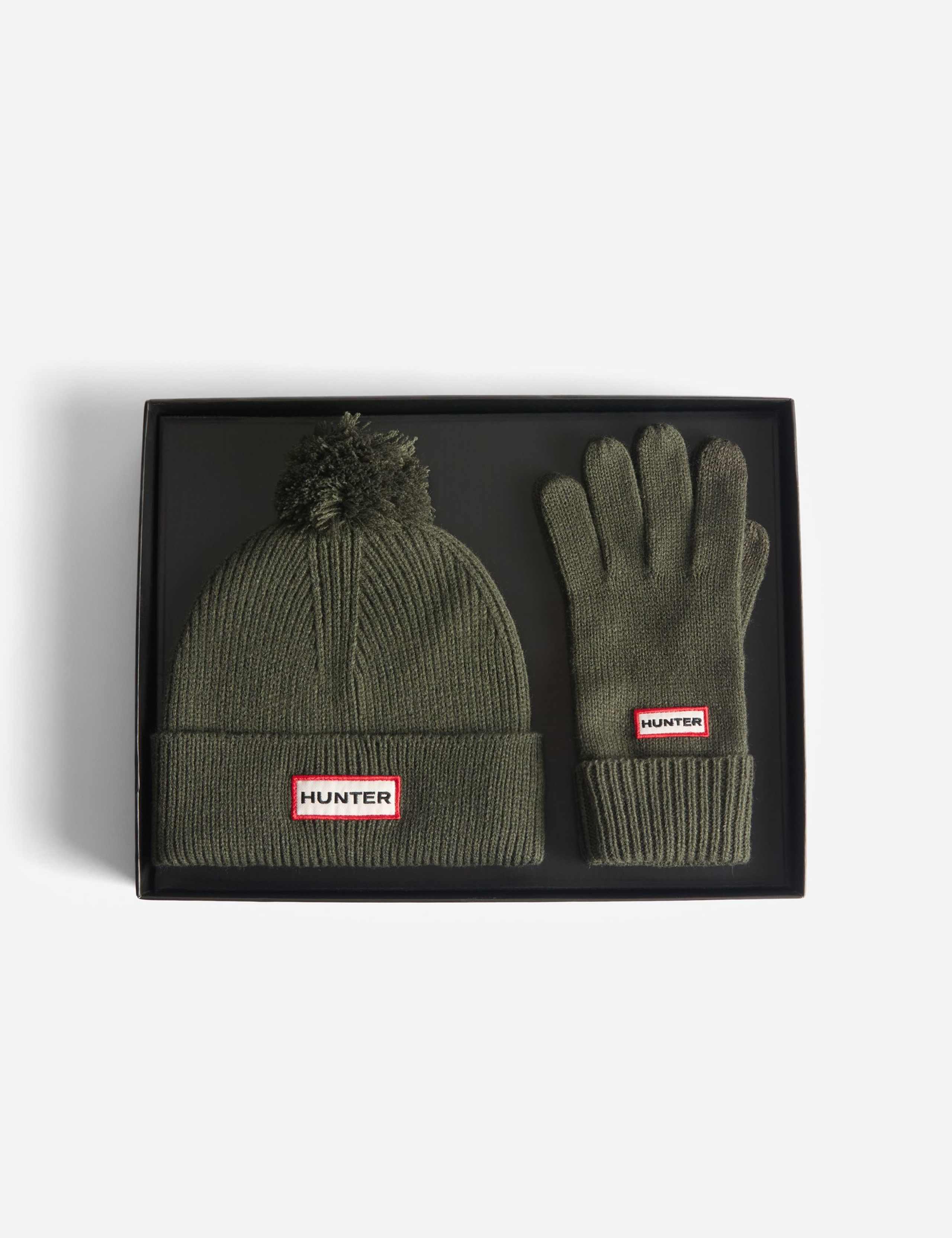 Pom Pom Beanie & Gloves Boxed Gift Set