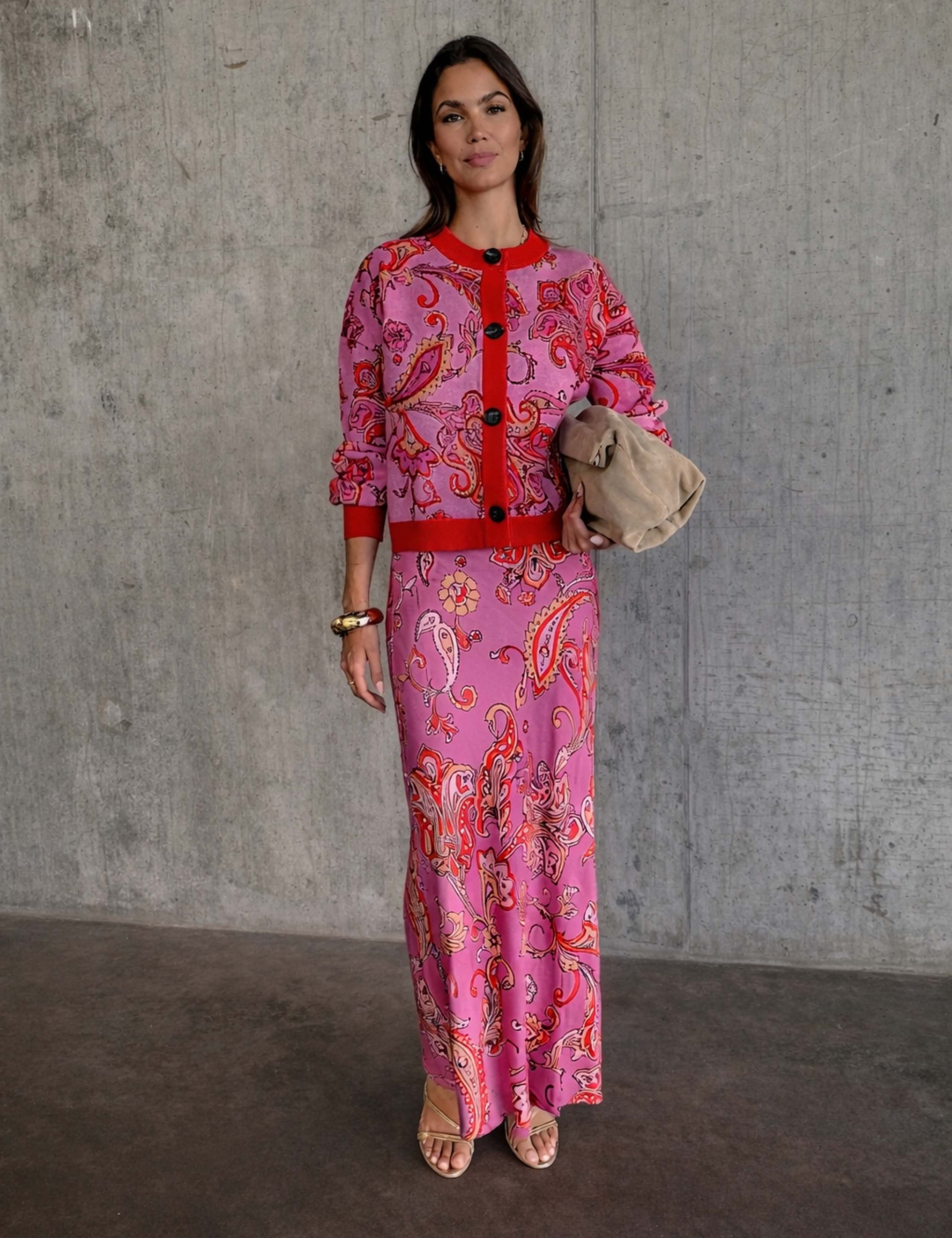 Floral Maxi Wrap Skirt