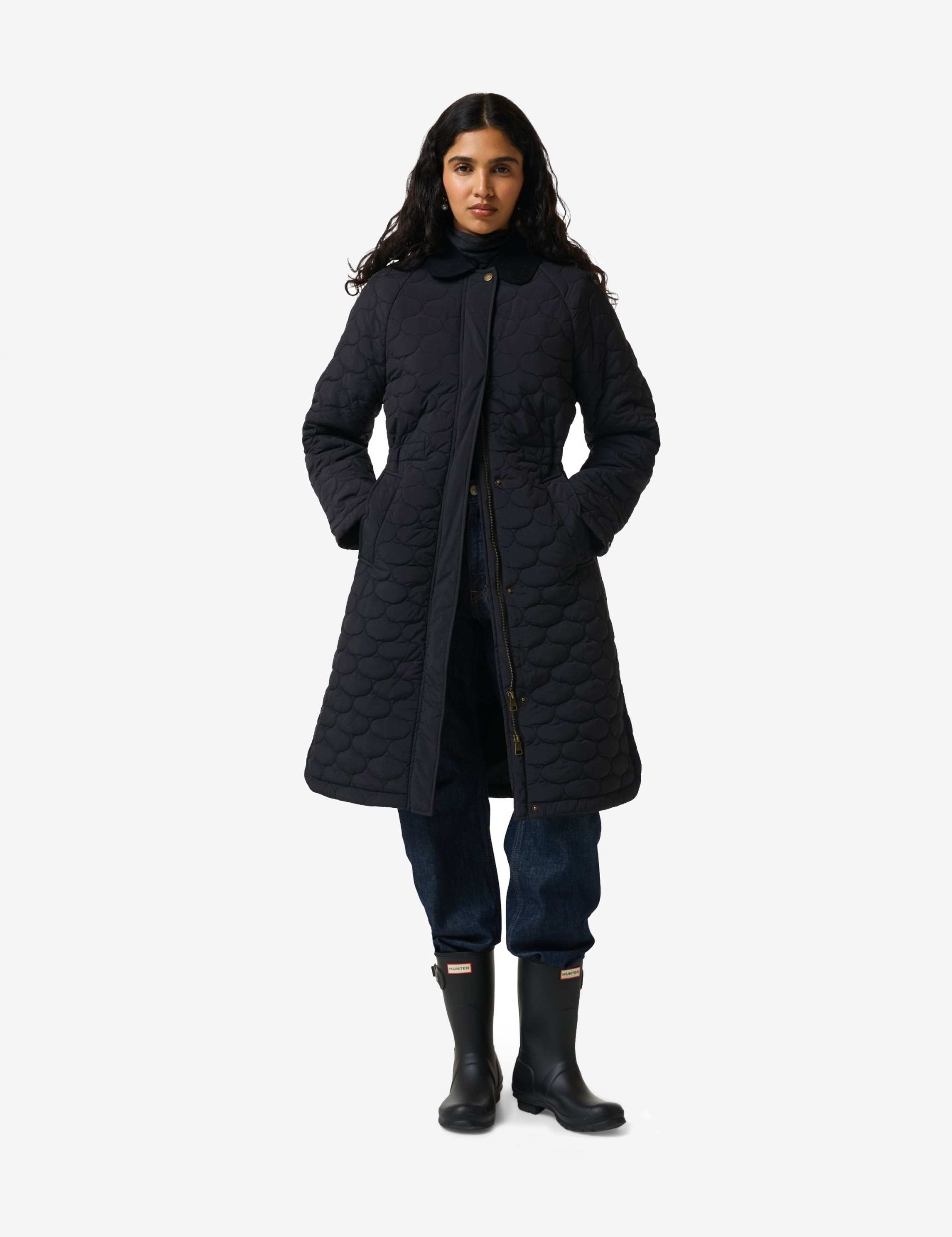 Longer Length Quilted Overcoat