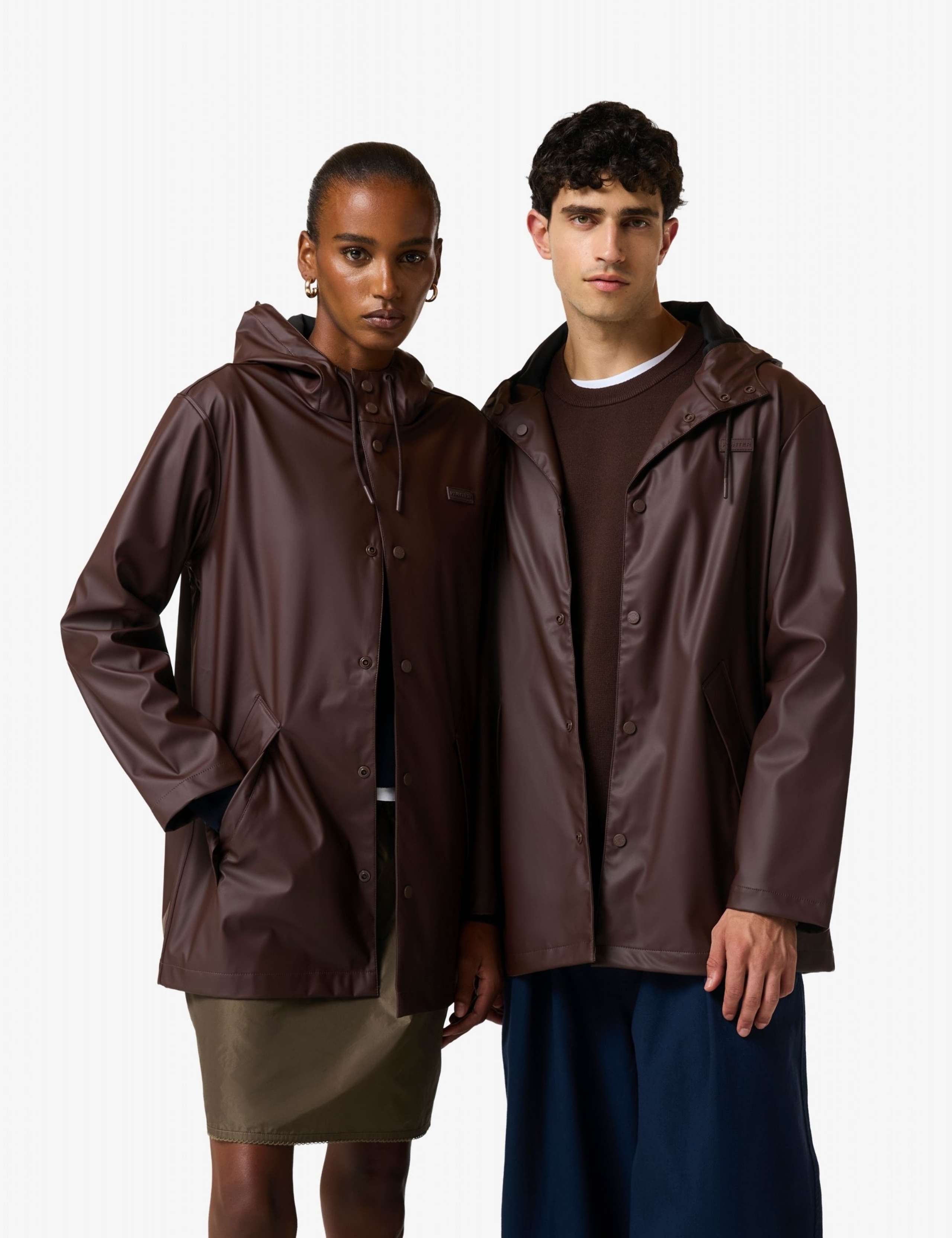 Hooded Relaxed Fit Raincoat