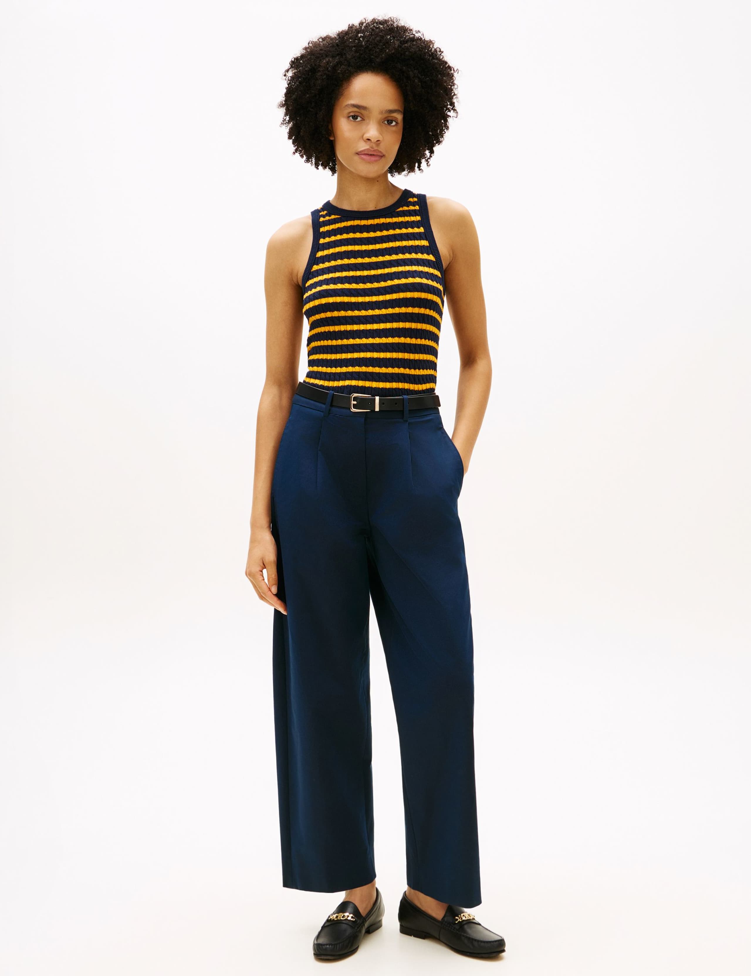 Cotton Rich Straight Leg Ankle Grazer Chinos