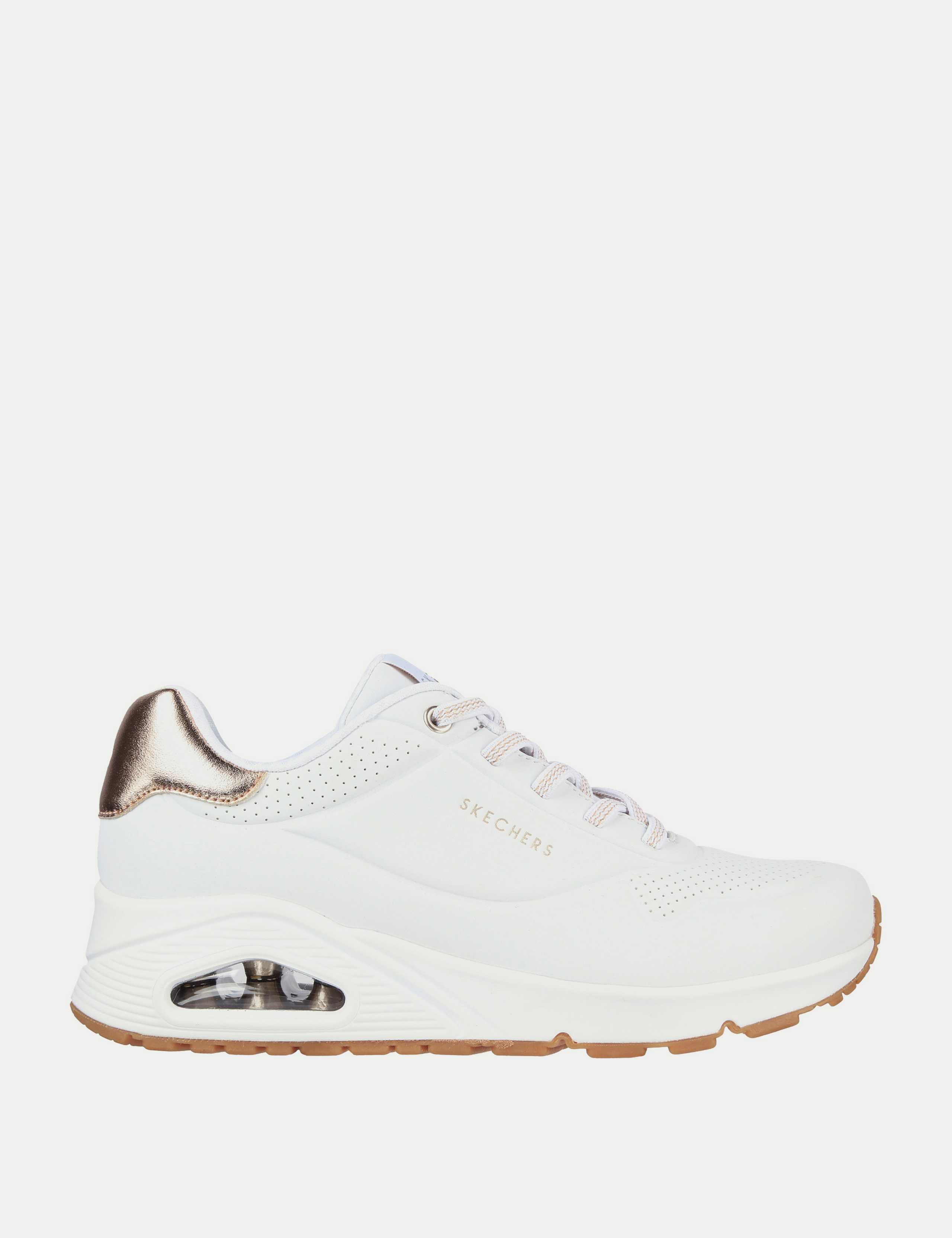 Uno Shimmer Away Lace Up Platform Trainers