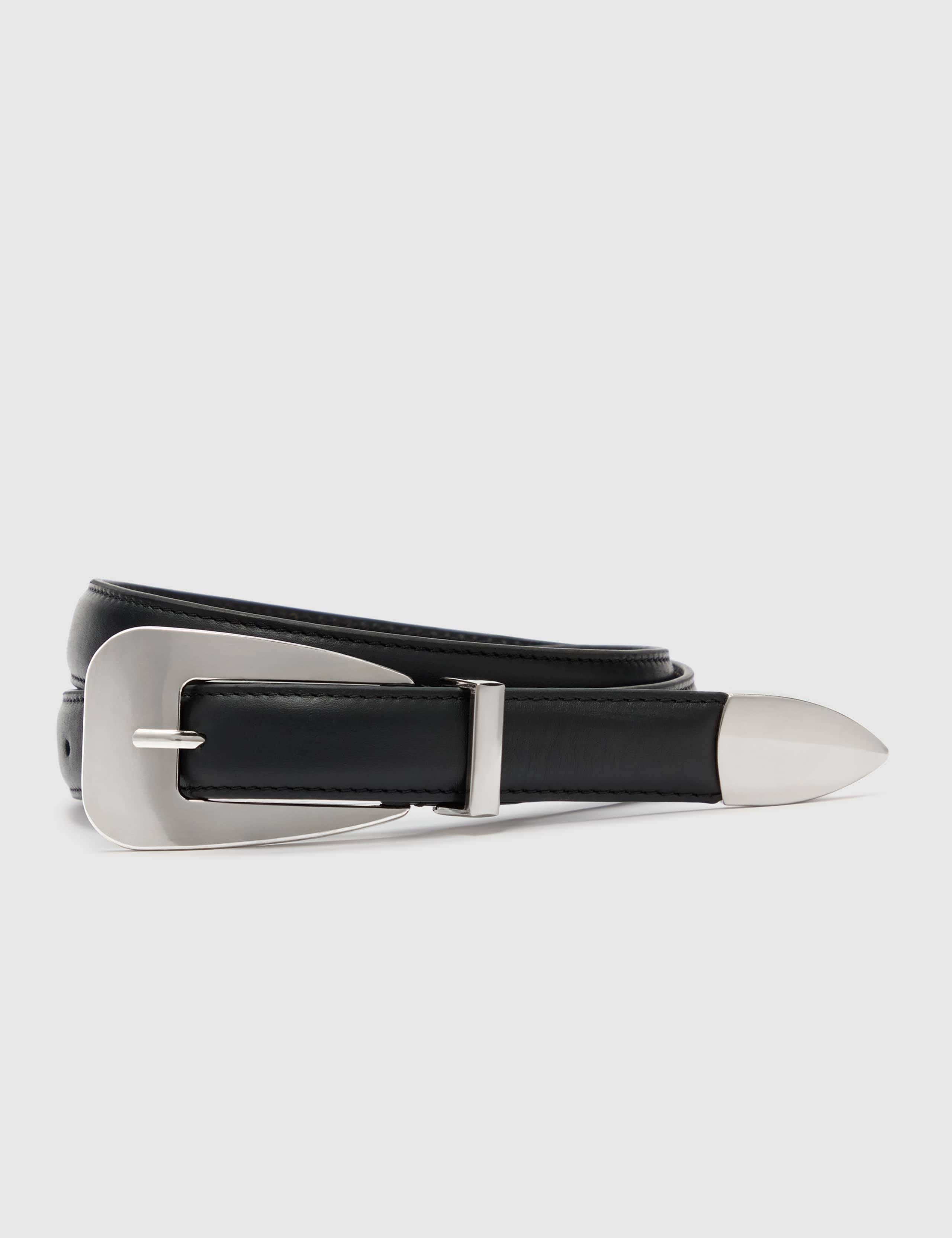 Leather Buckle Waist Belt