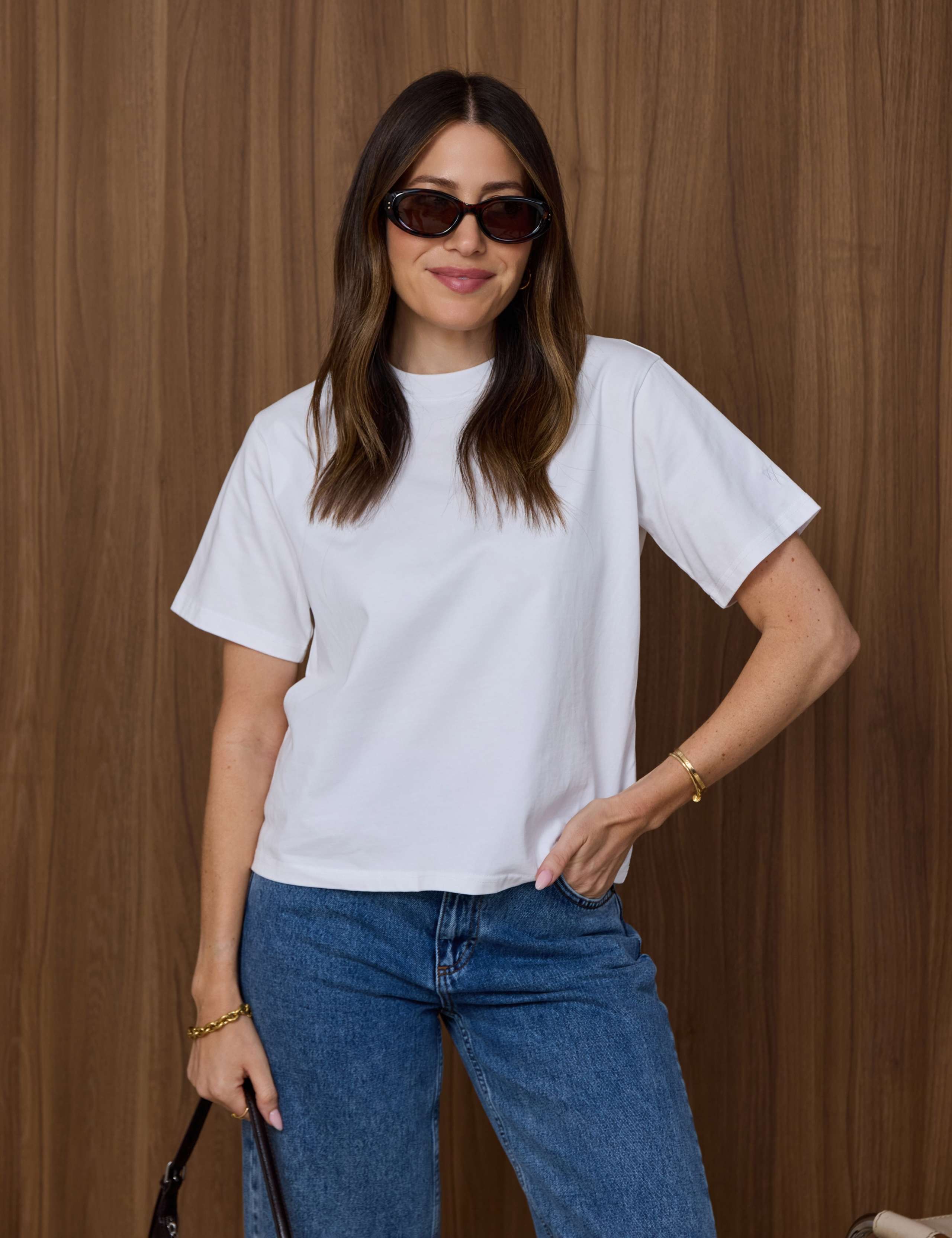 Pure Cotton Crew Neck T-Shirt
