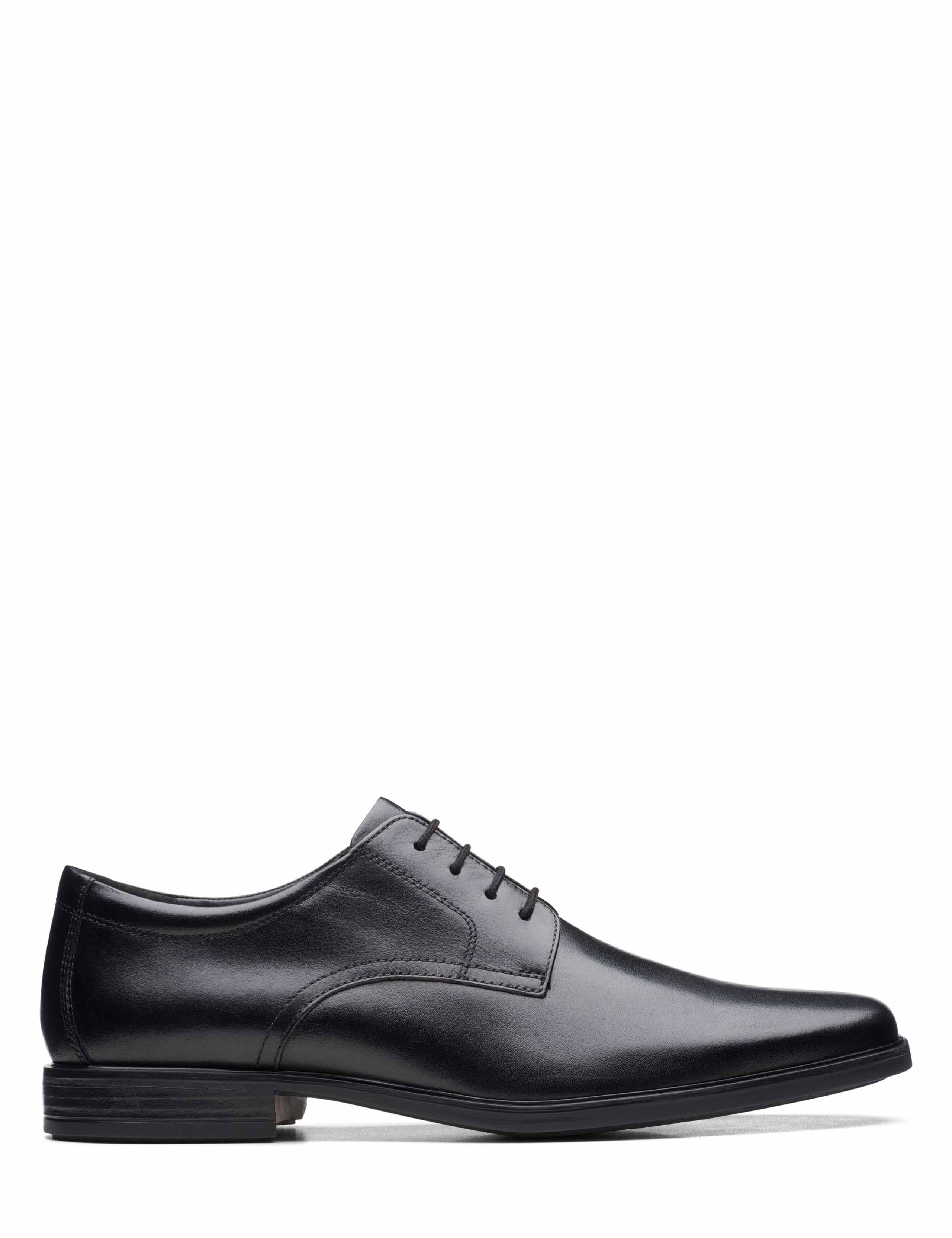 Wide Fit Leather Derby Shoes