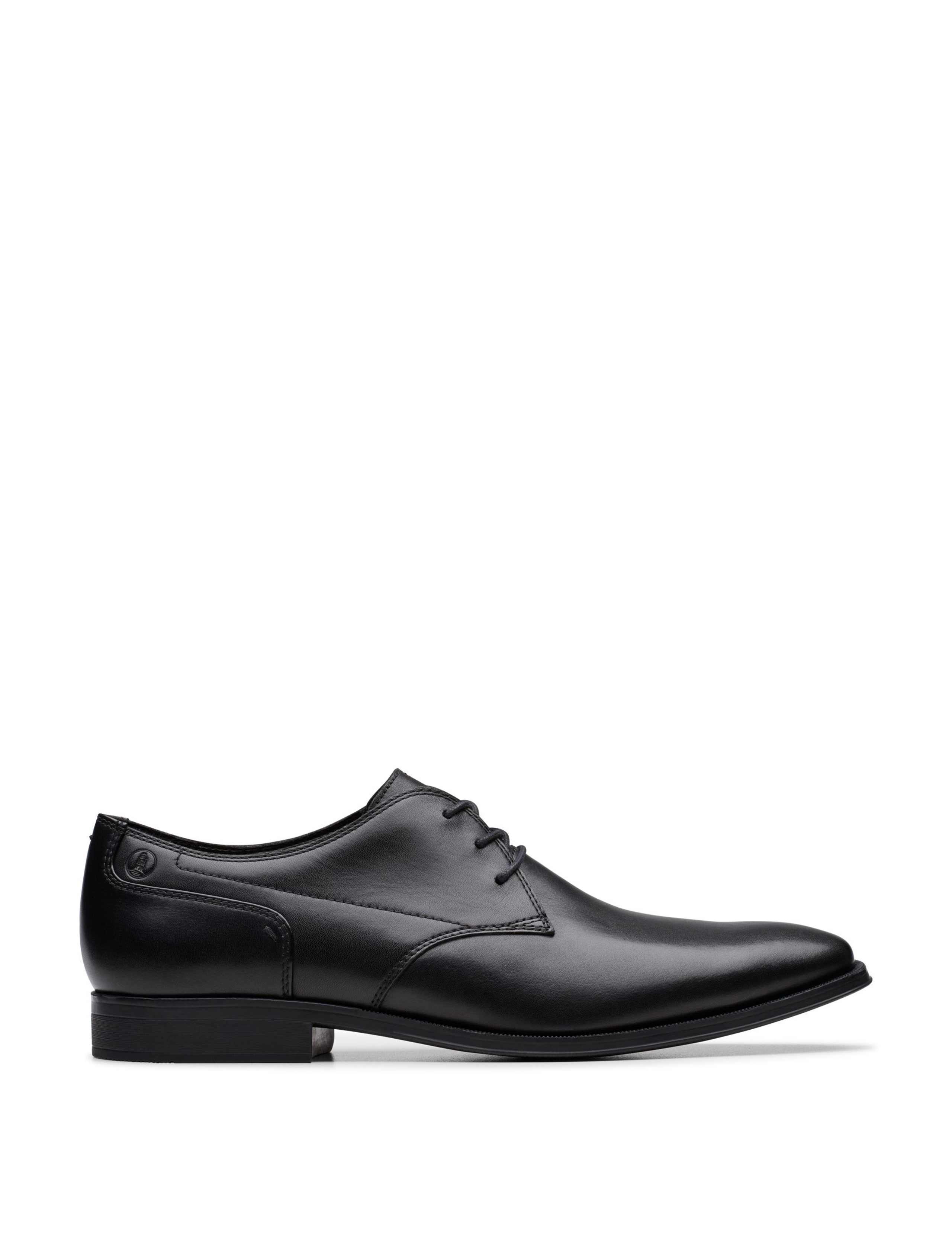 Wide Fit Leather Derby Shoes