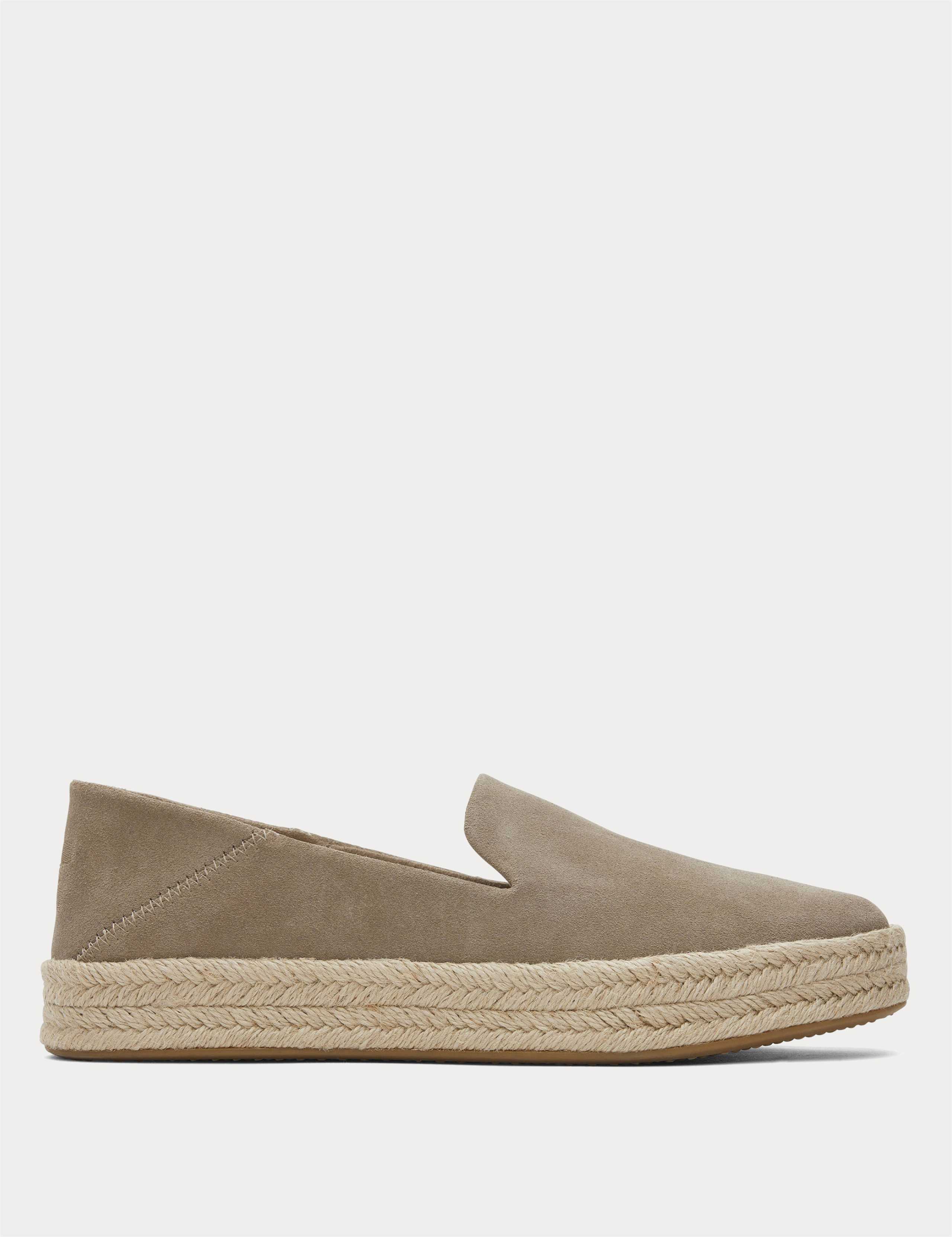 Leather Flat Espadrilles