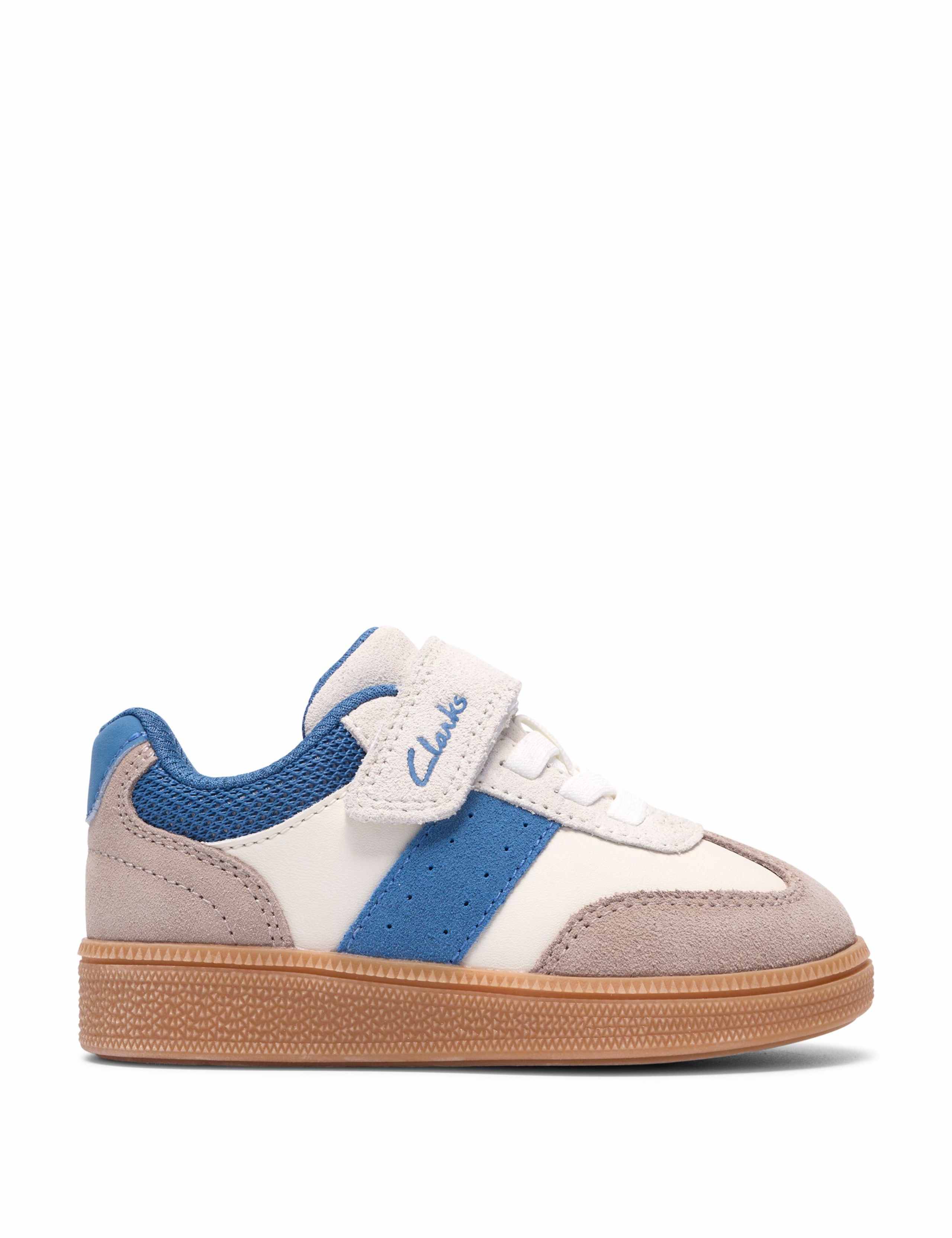 Kids' Suede Riptape Trainers (4 Small-6 Small)