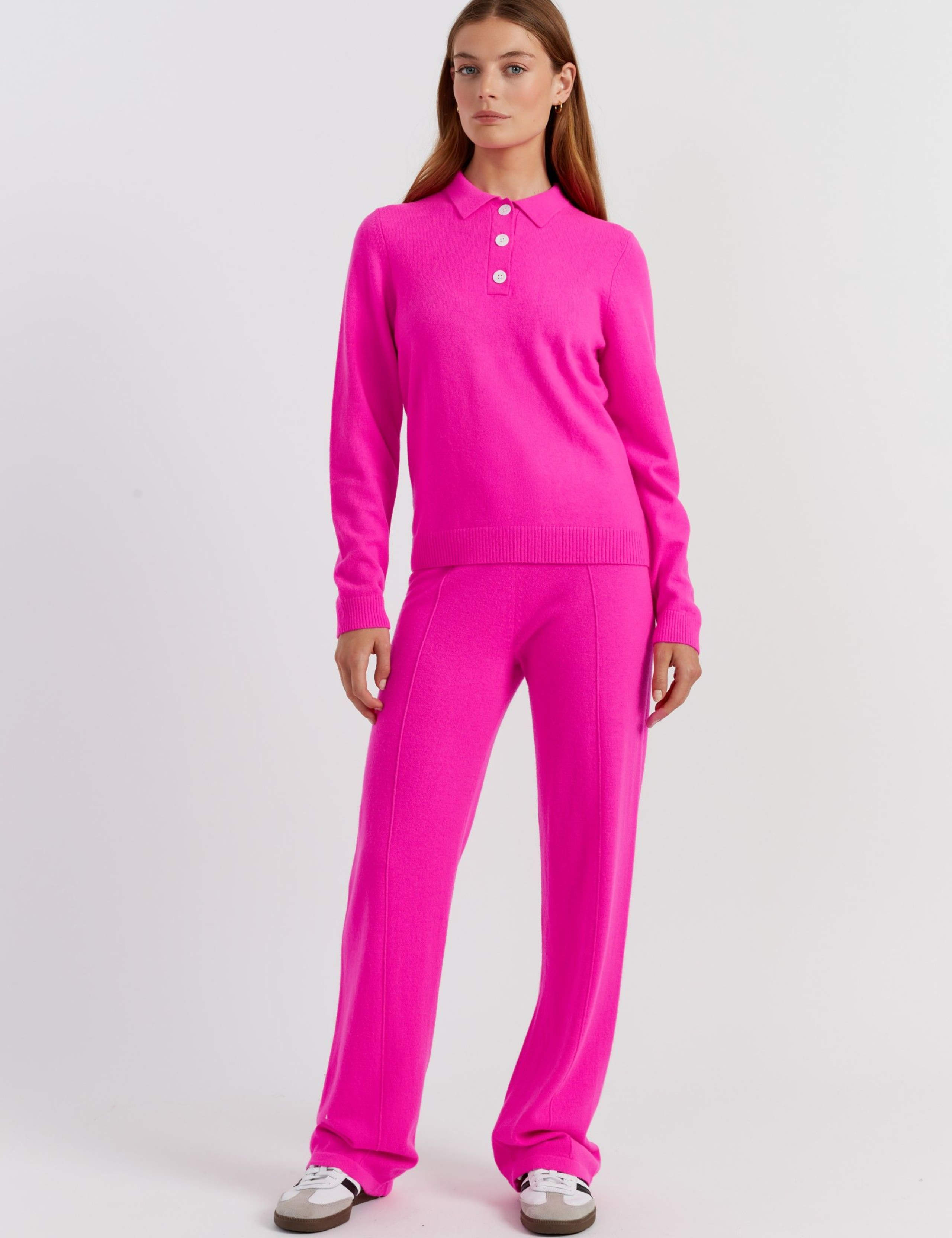 Wool Rich Collared Sweatshirt with Cashmere