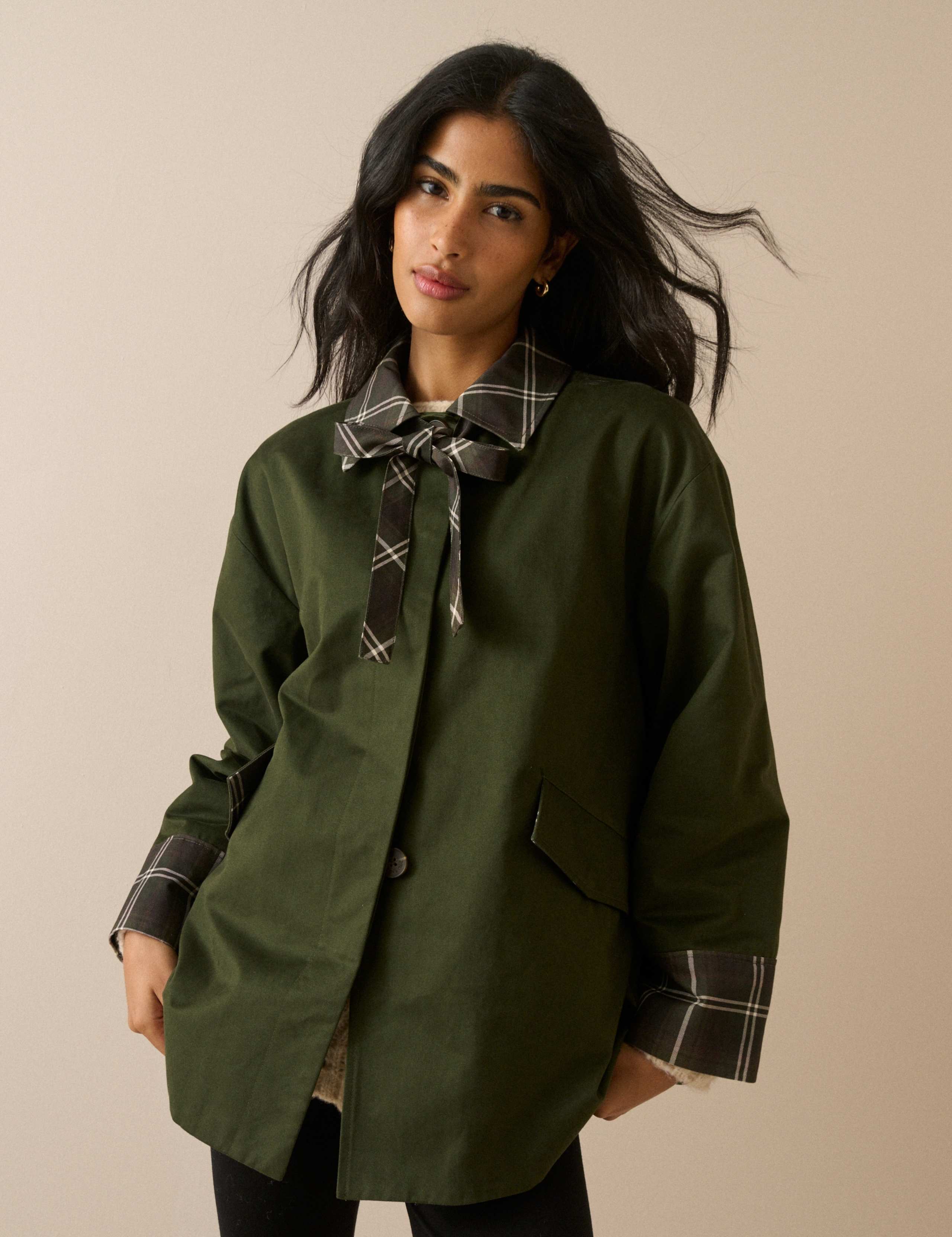 Pure Cotton Checked Jacket