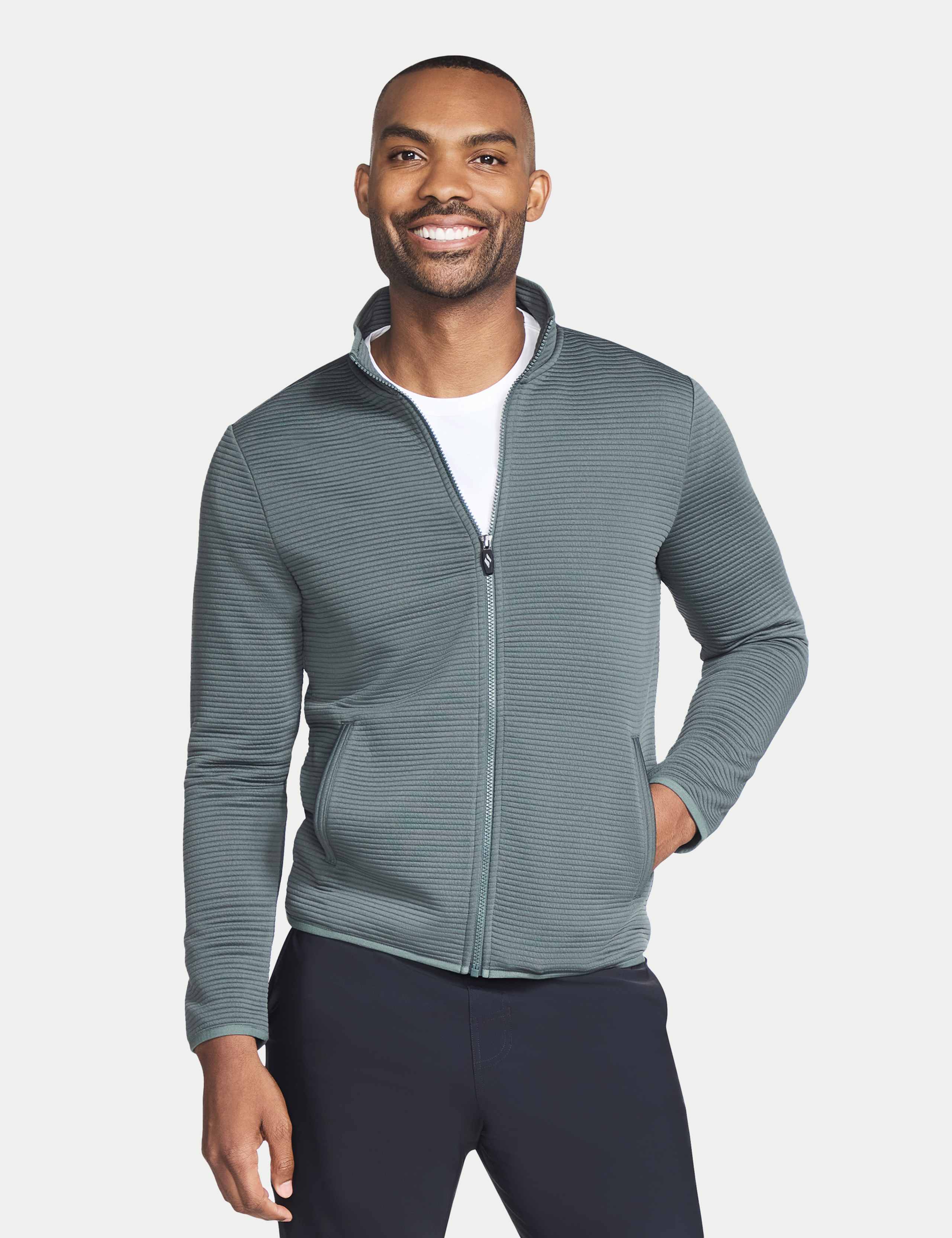 The Hoodless Hoodie Ottoman Zip Up Jacket
