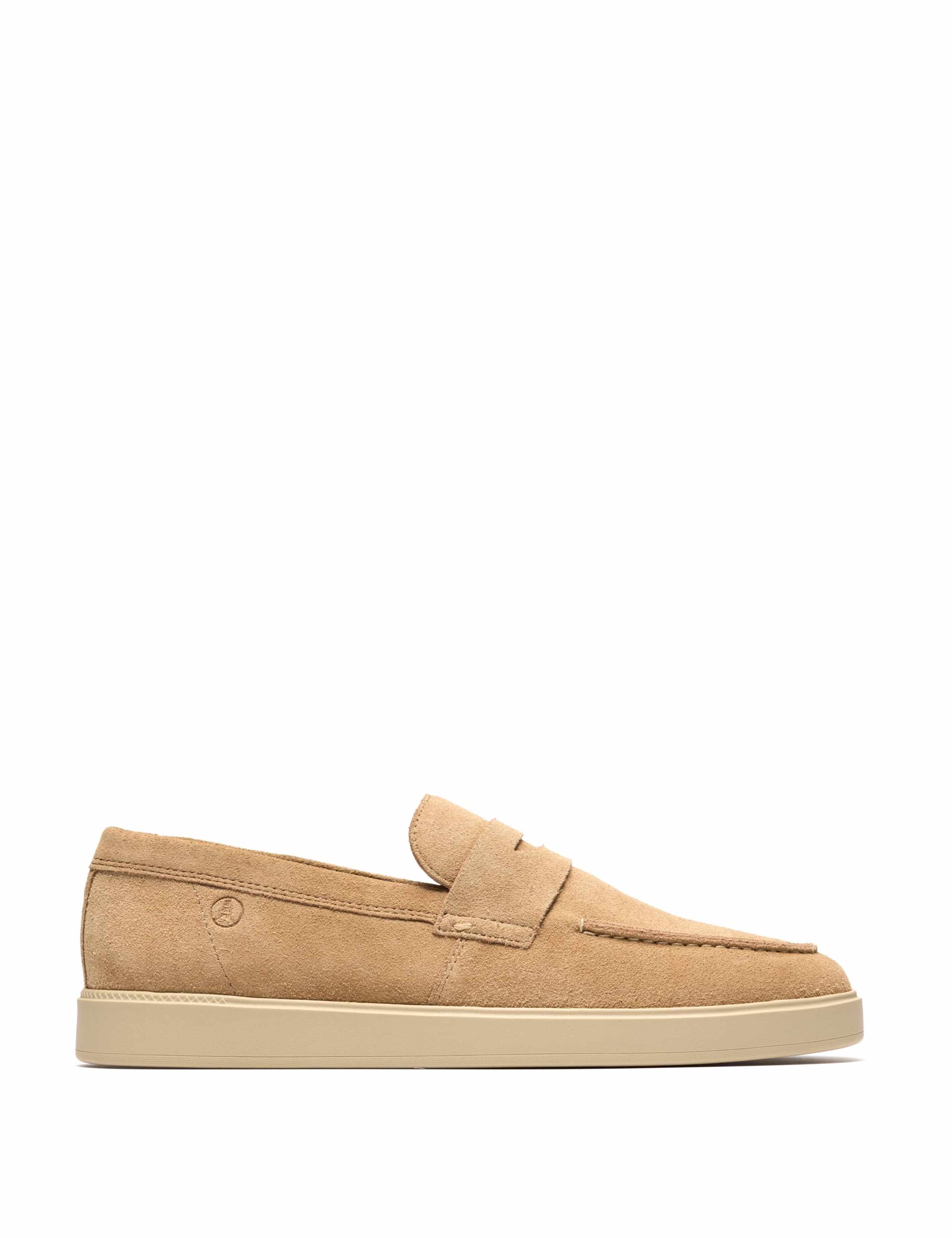 Wide Fit Suede Slip On Loafers