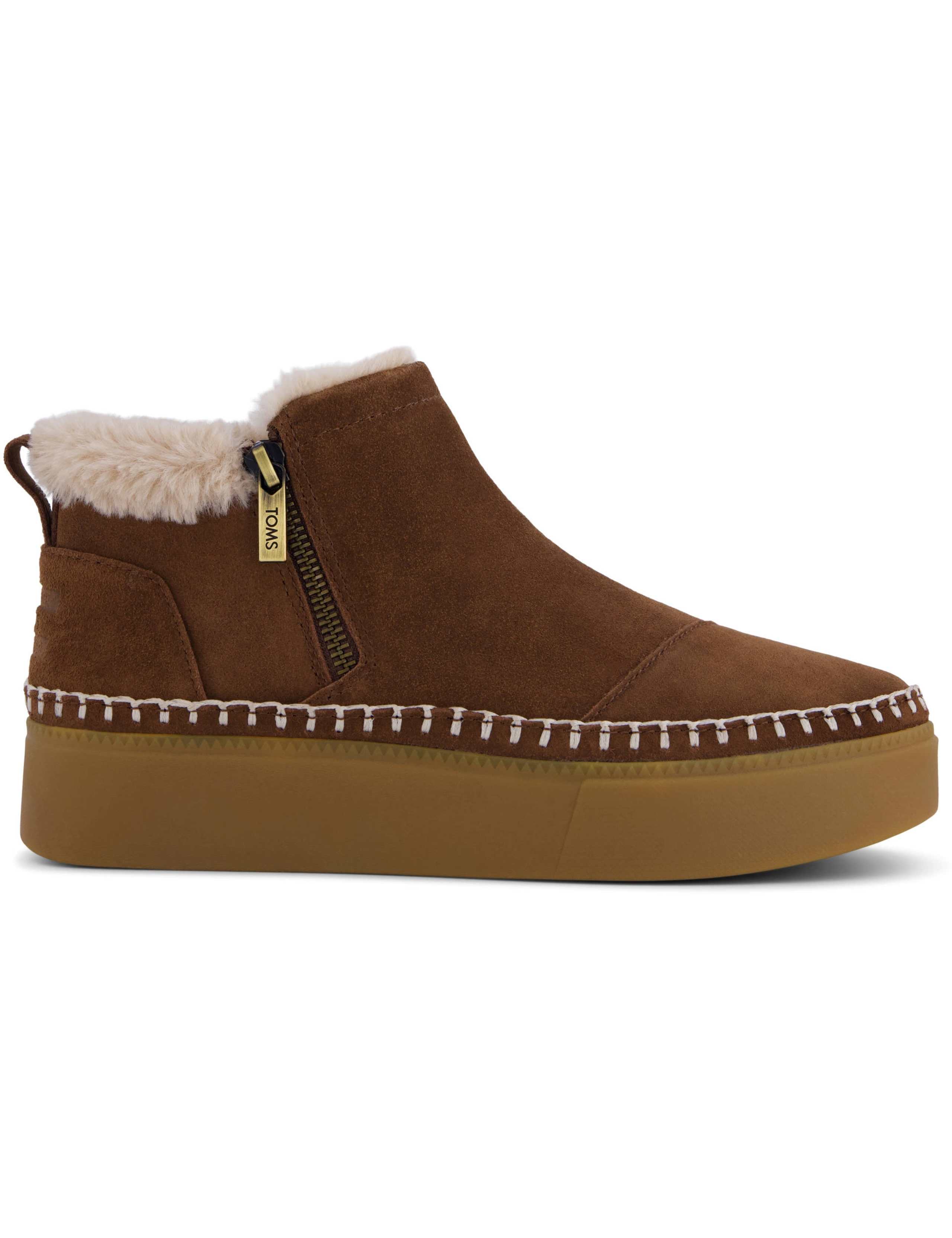 Suede Platform High Top Trainers