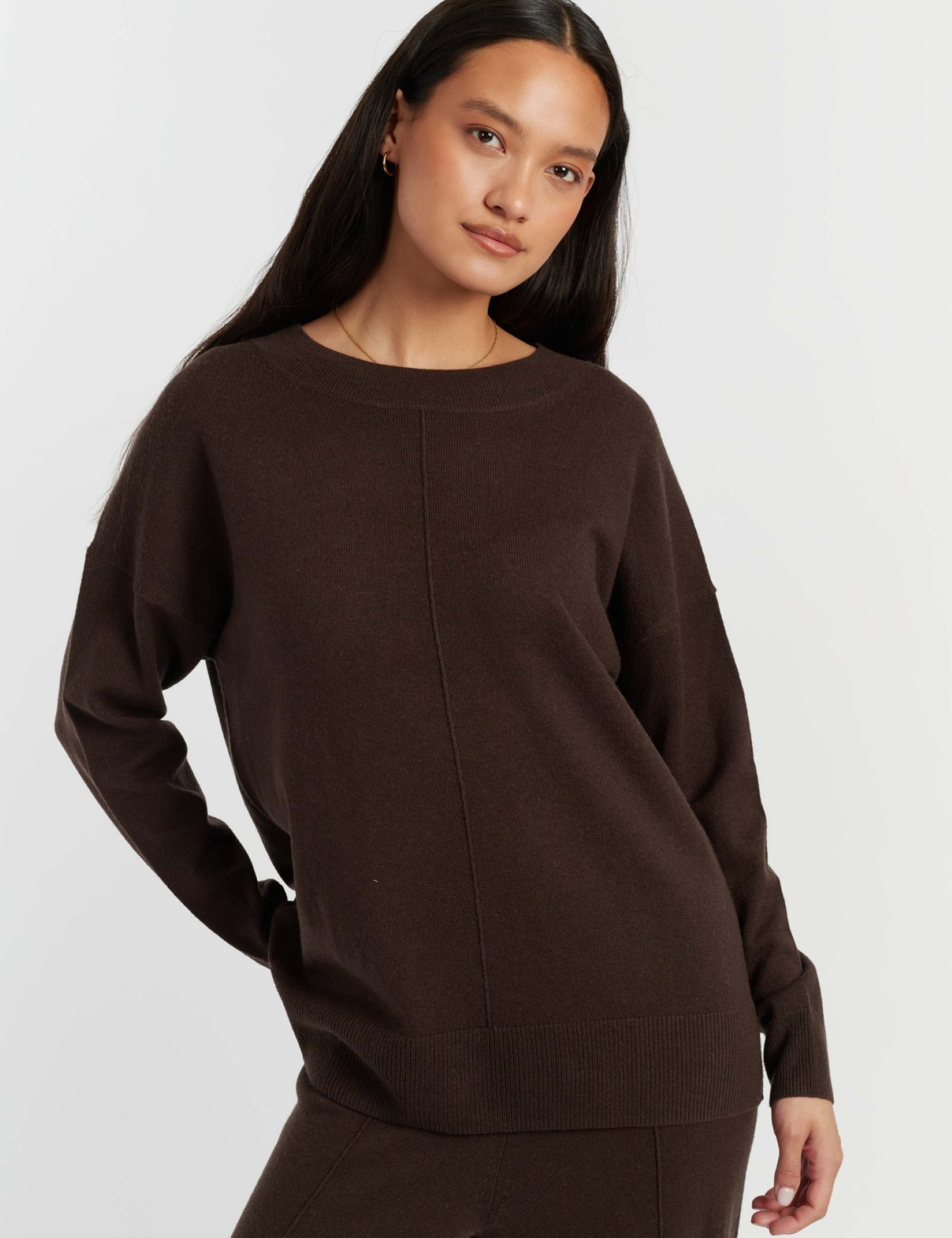 Wool Rich Relaxed Jumper with Cashmere