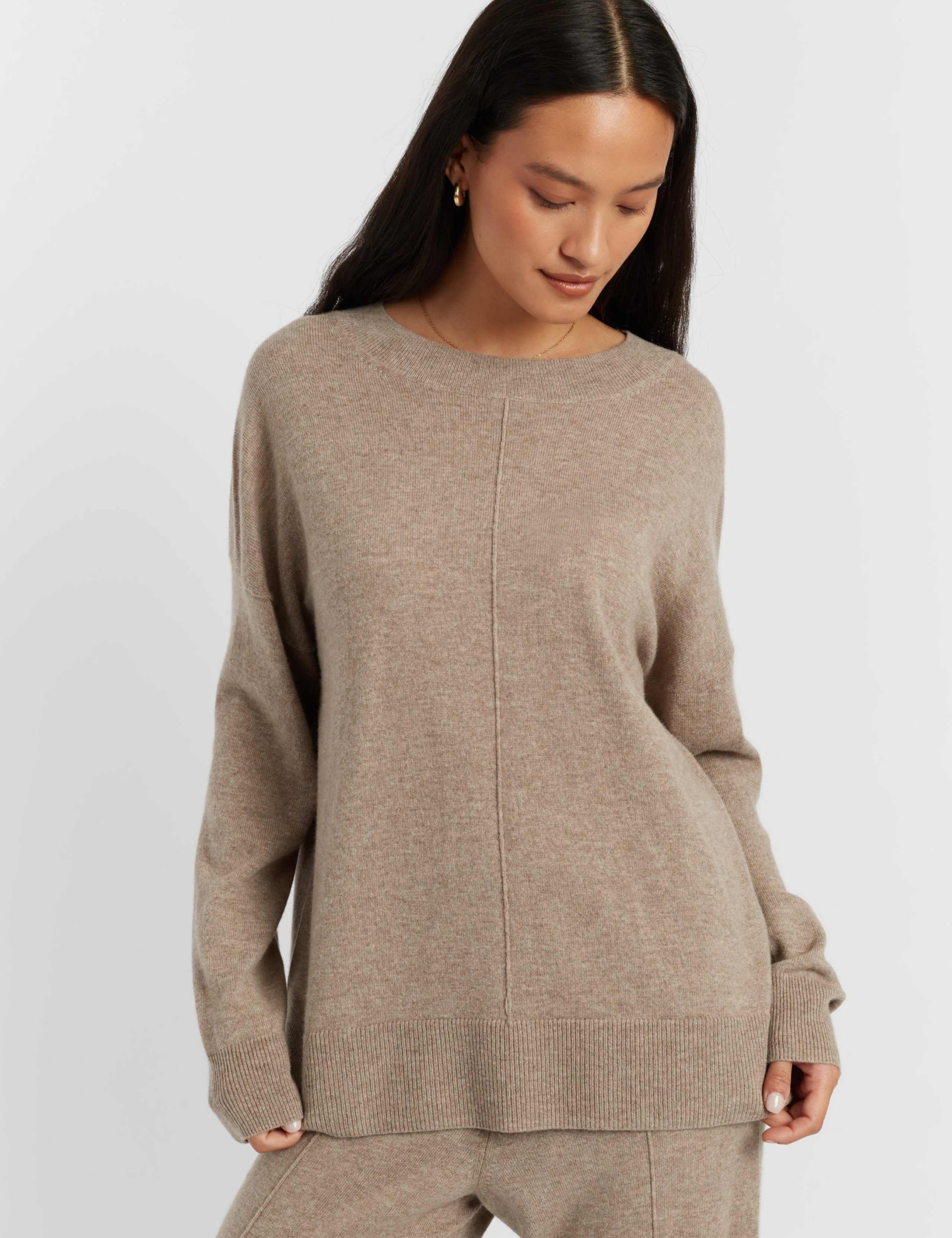 Wool Rich Relaxed Jumper with Cashmere