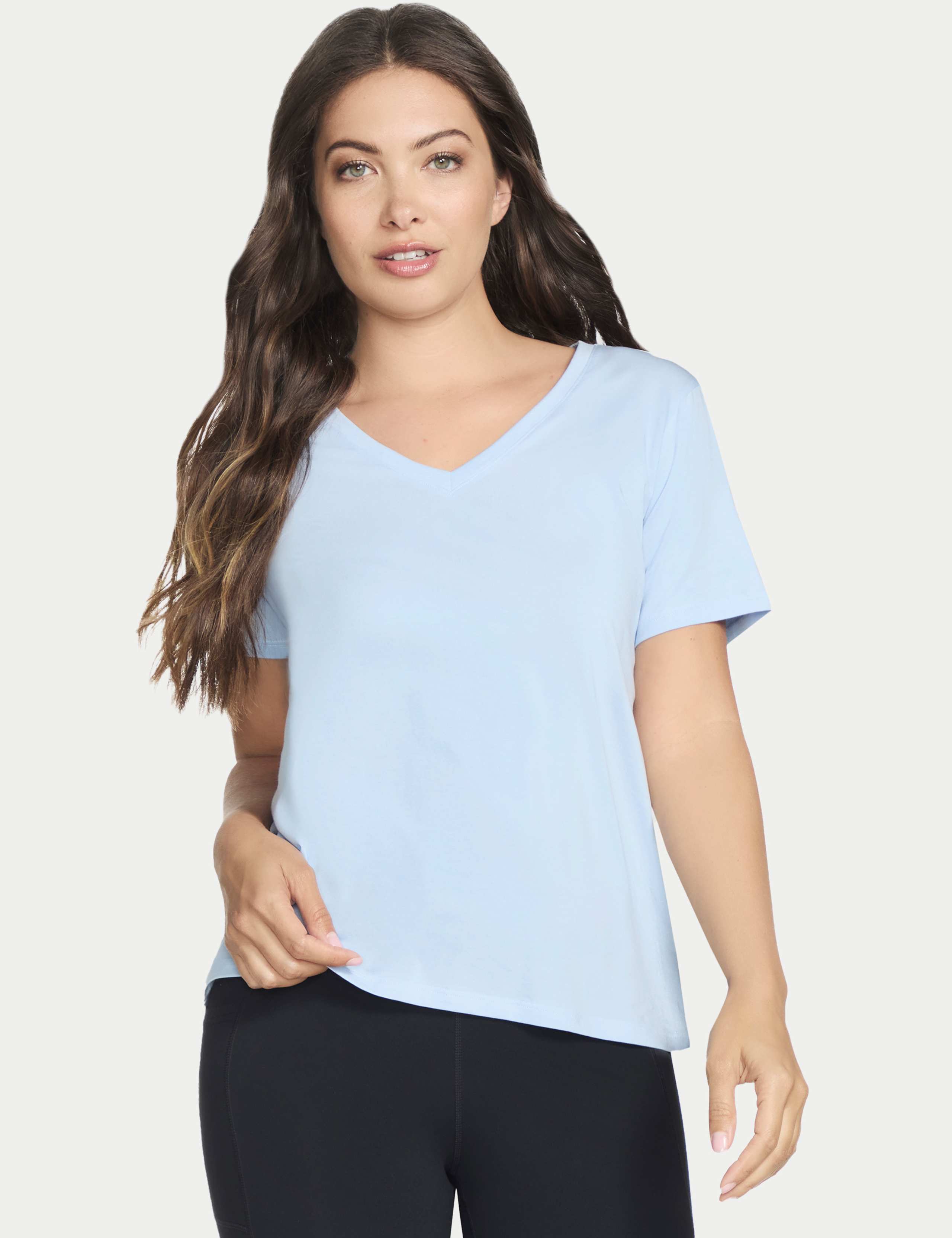 Cotton Rich V-Neck T-Shirt