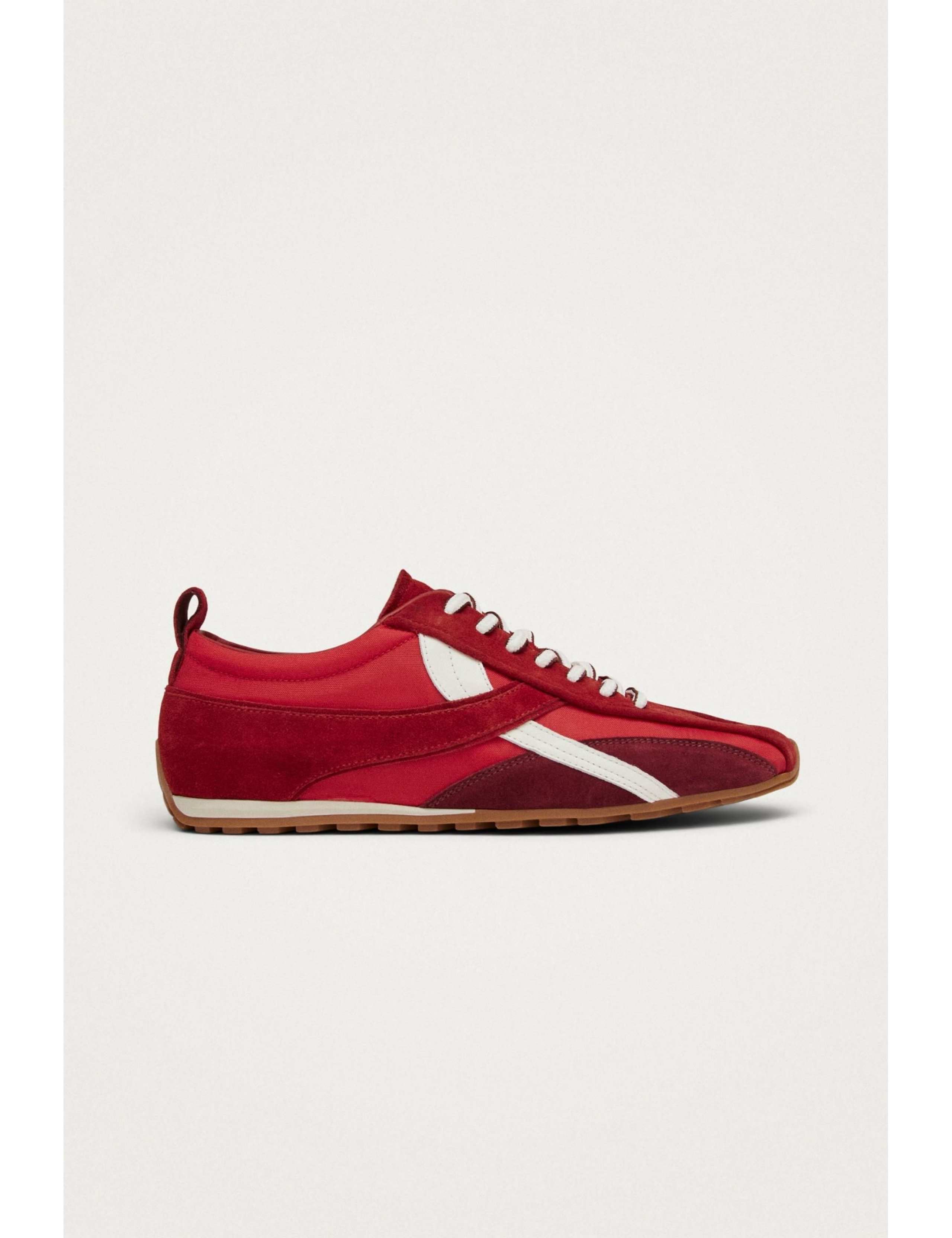 Suede Lace Up Trainers