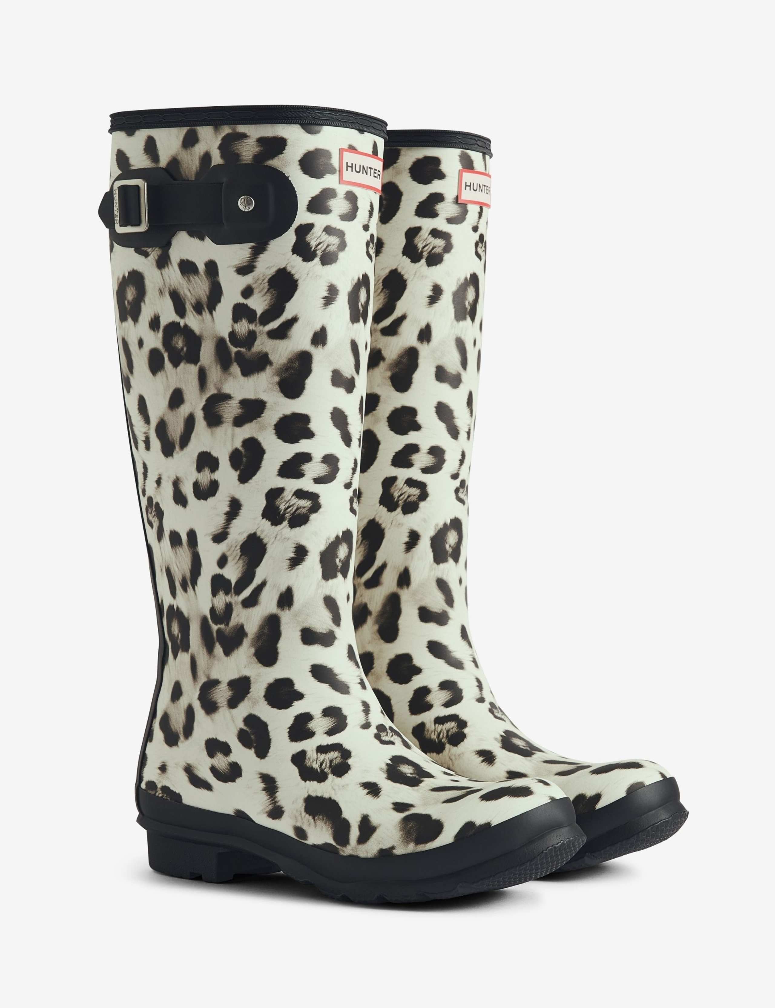 Animal Print Tall Wellington Boots