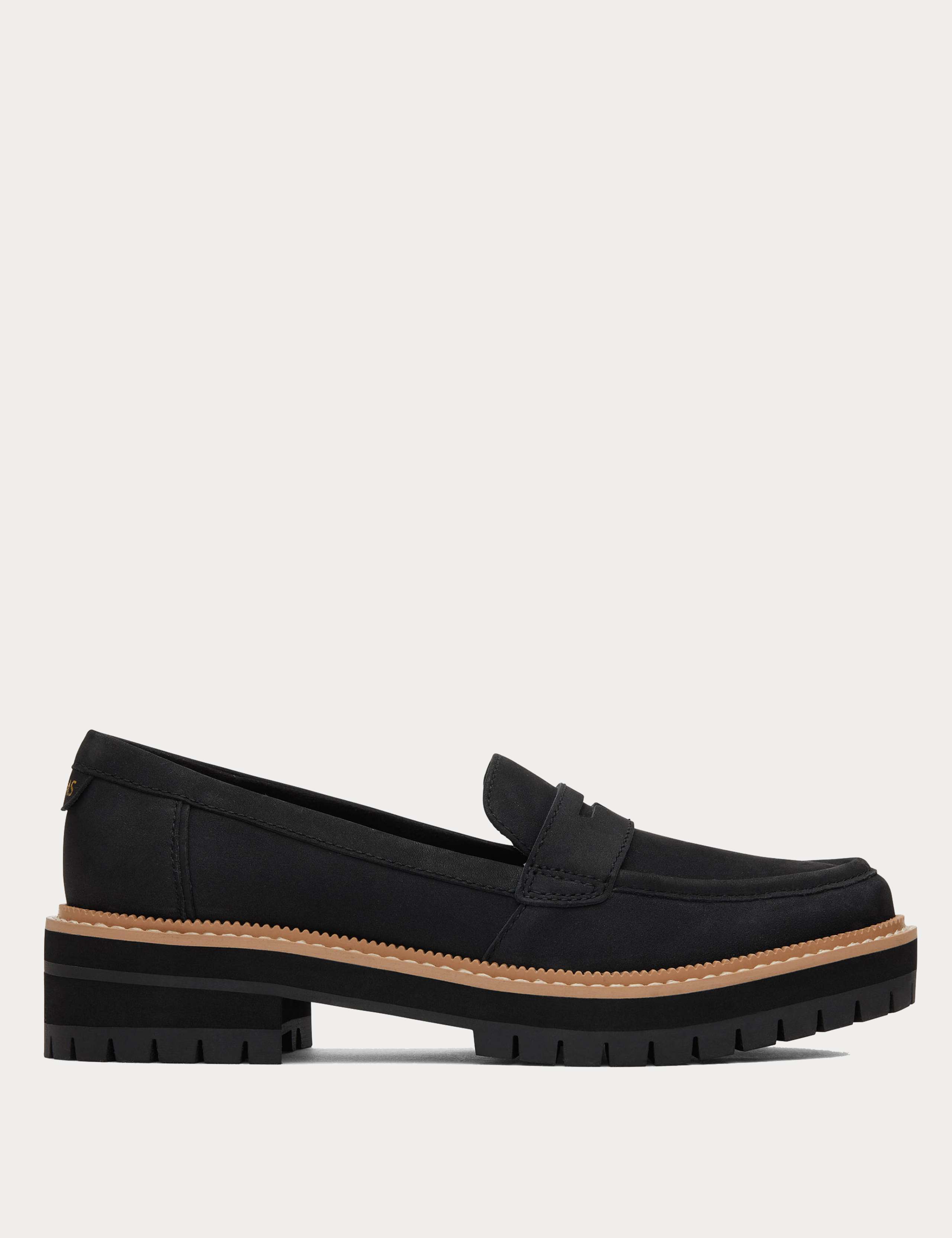 Suede Slip On Chunky Loafers