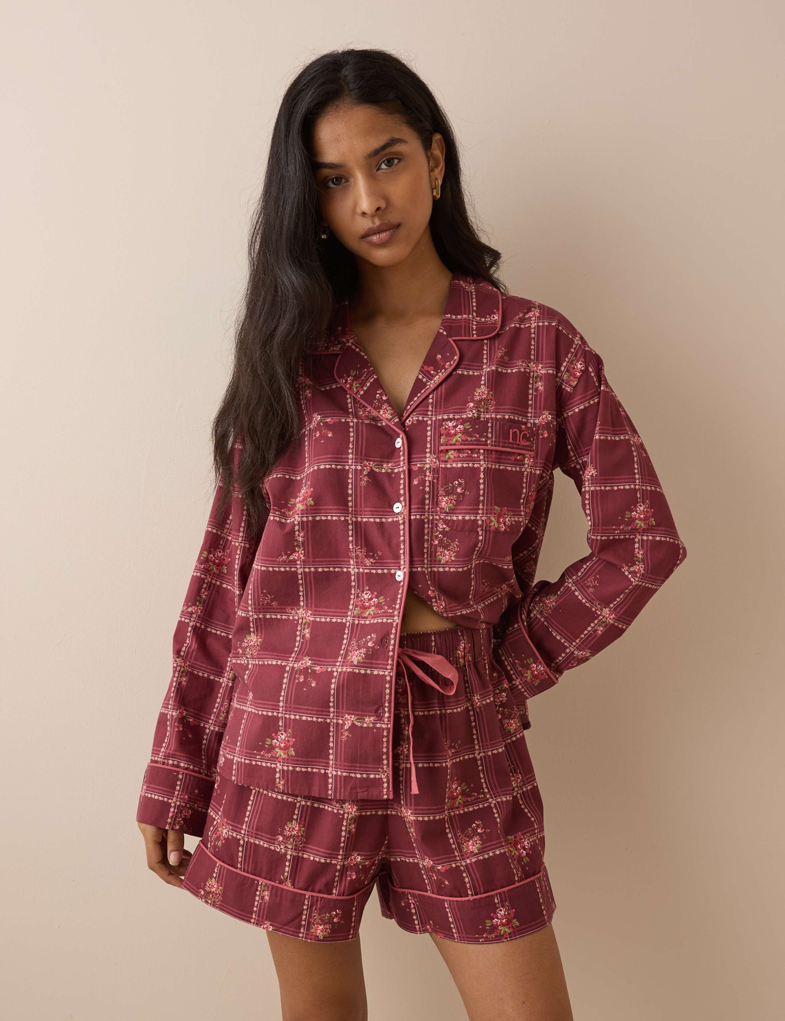 Pure Cotton Printed Pyjama Shorts Set