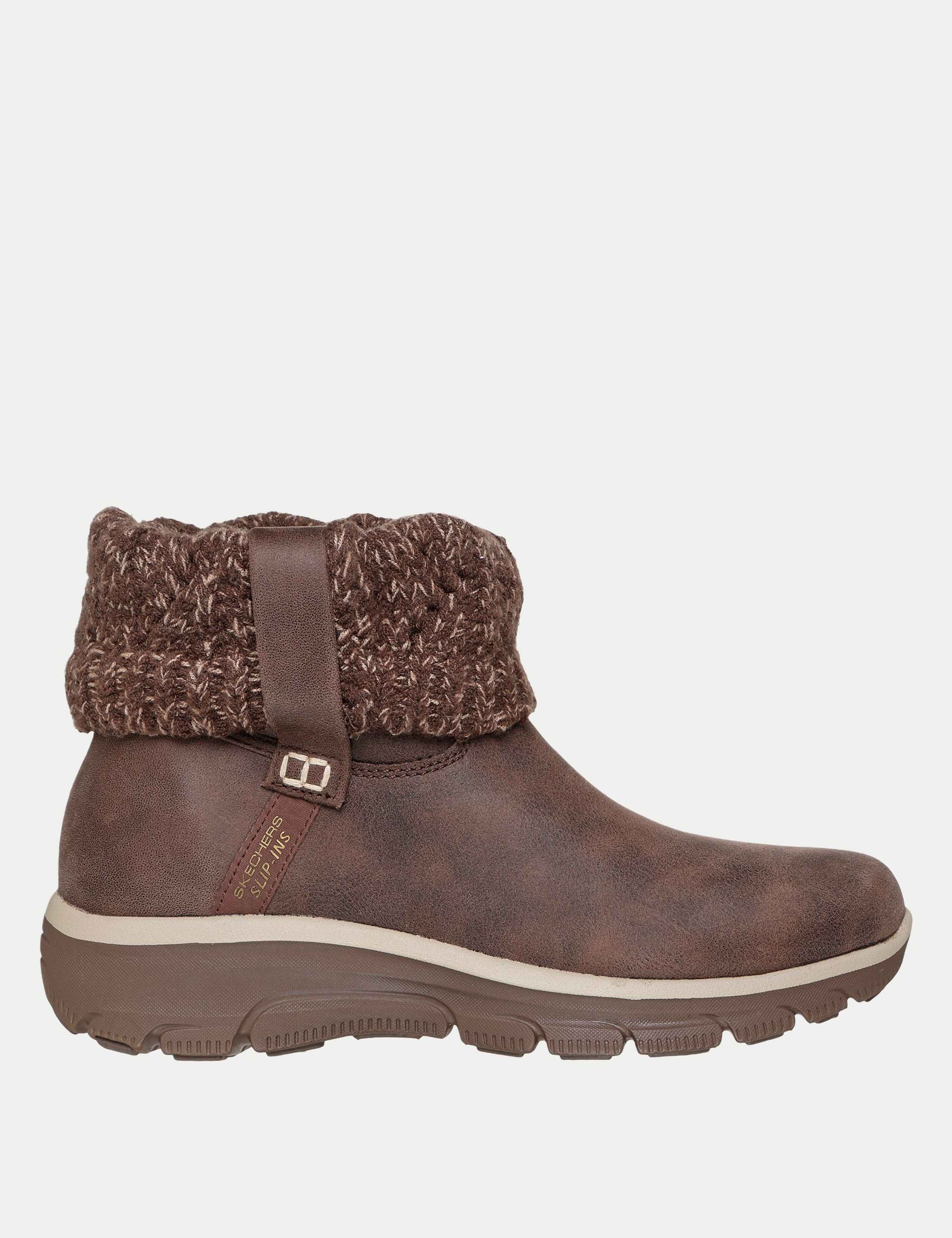 Easy Going Cozy Weather Faux Leather Ankle Boots