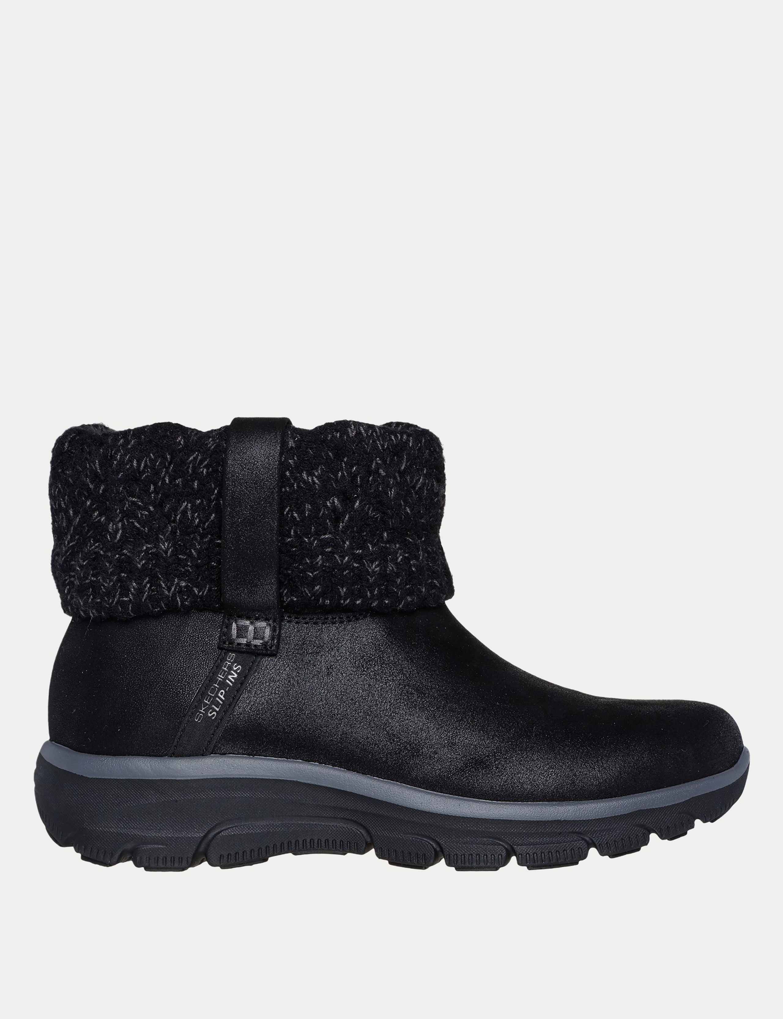 Easy Going Cozy Weather Faux Leather Ankle Boots