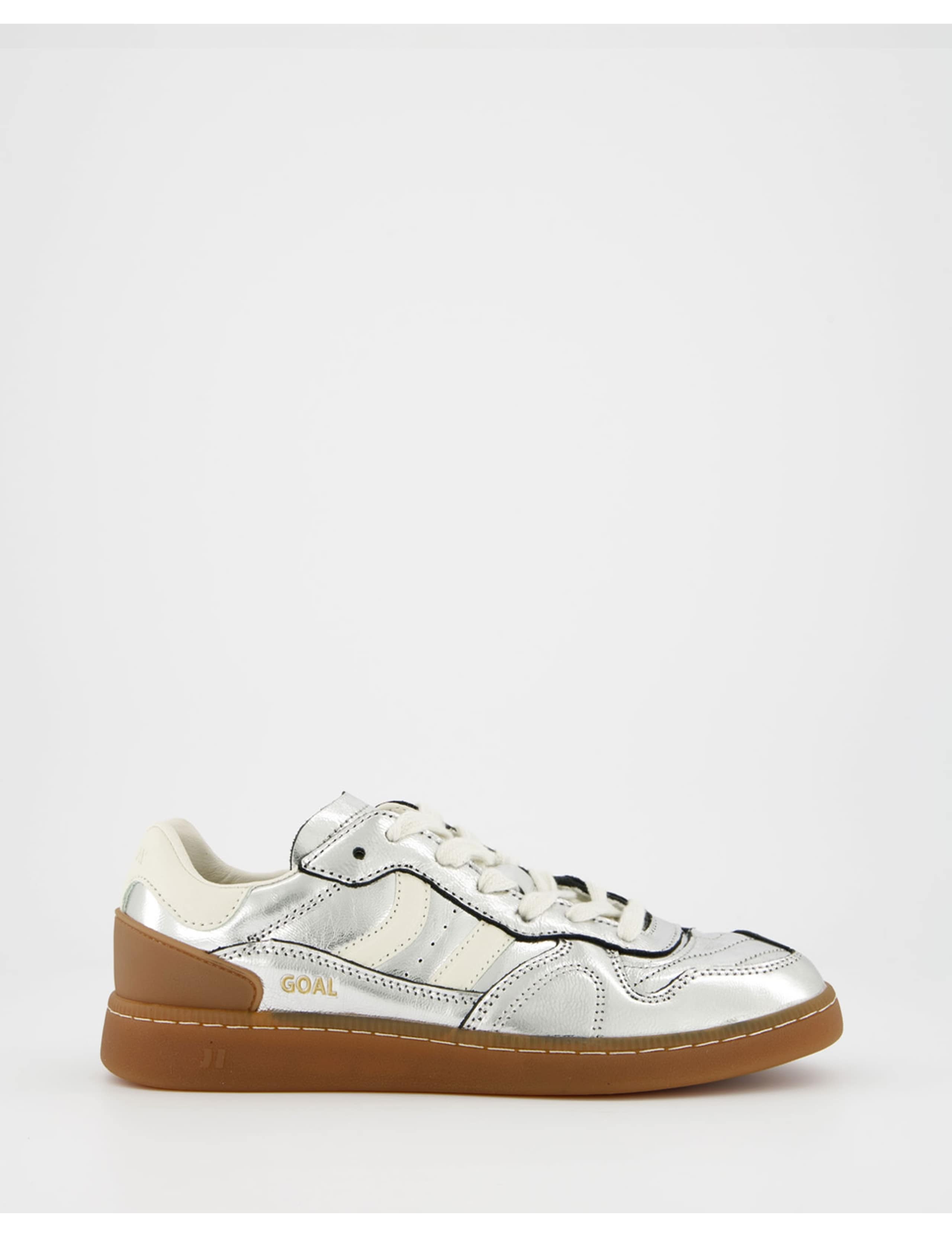 Goal Leather Metallic Trainers