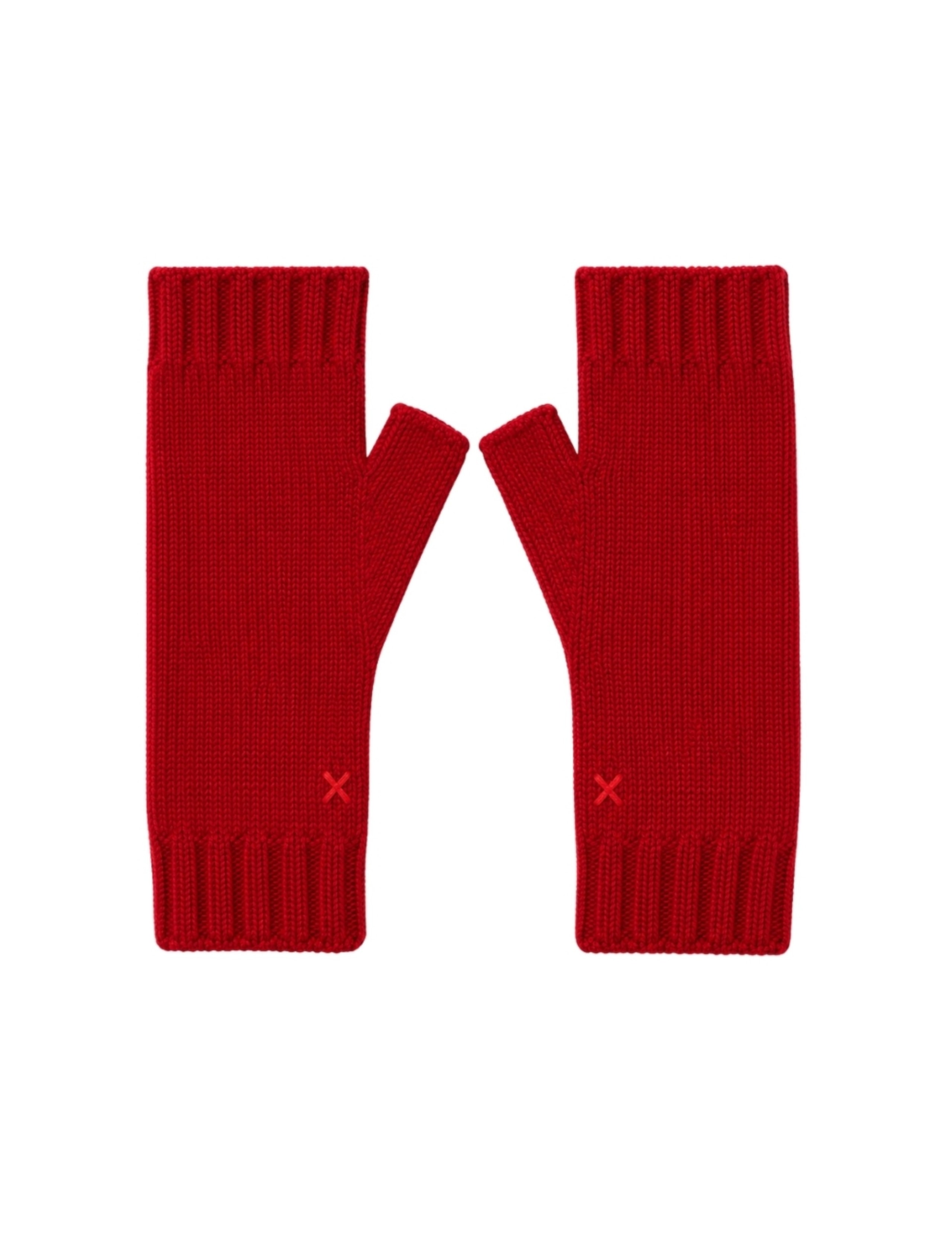 Wool Cashmere Fingerless Gloves