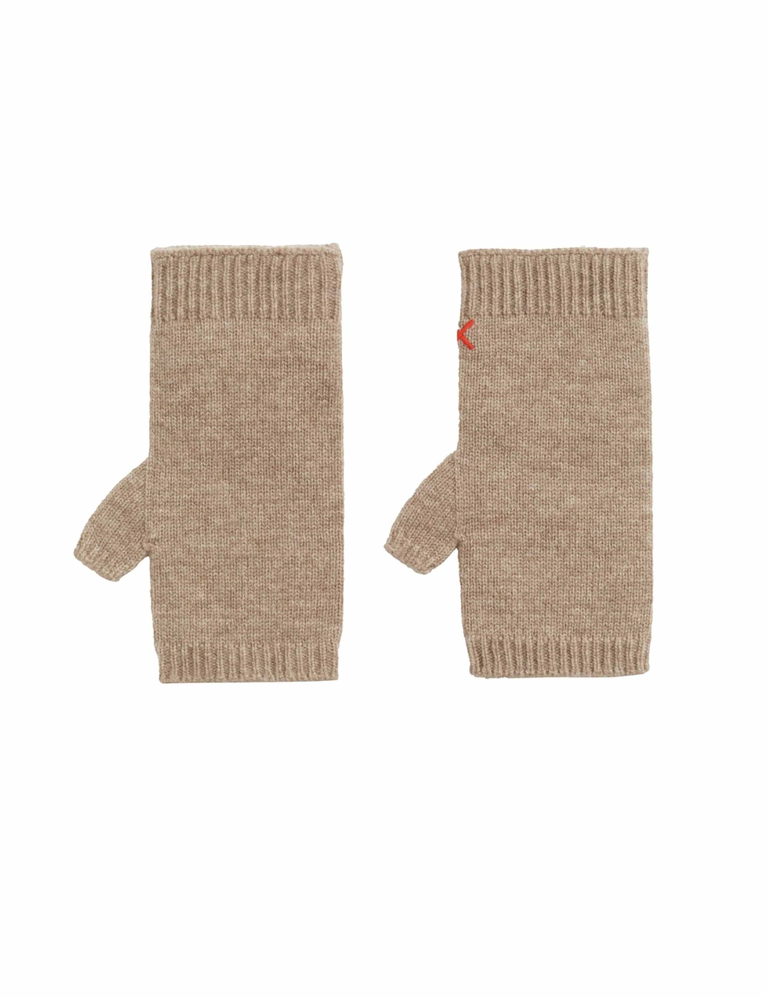 Wool Cashmere Fingerless Gloves