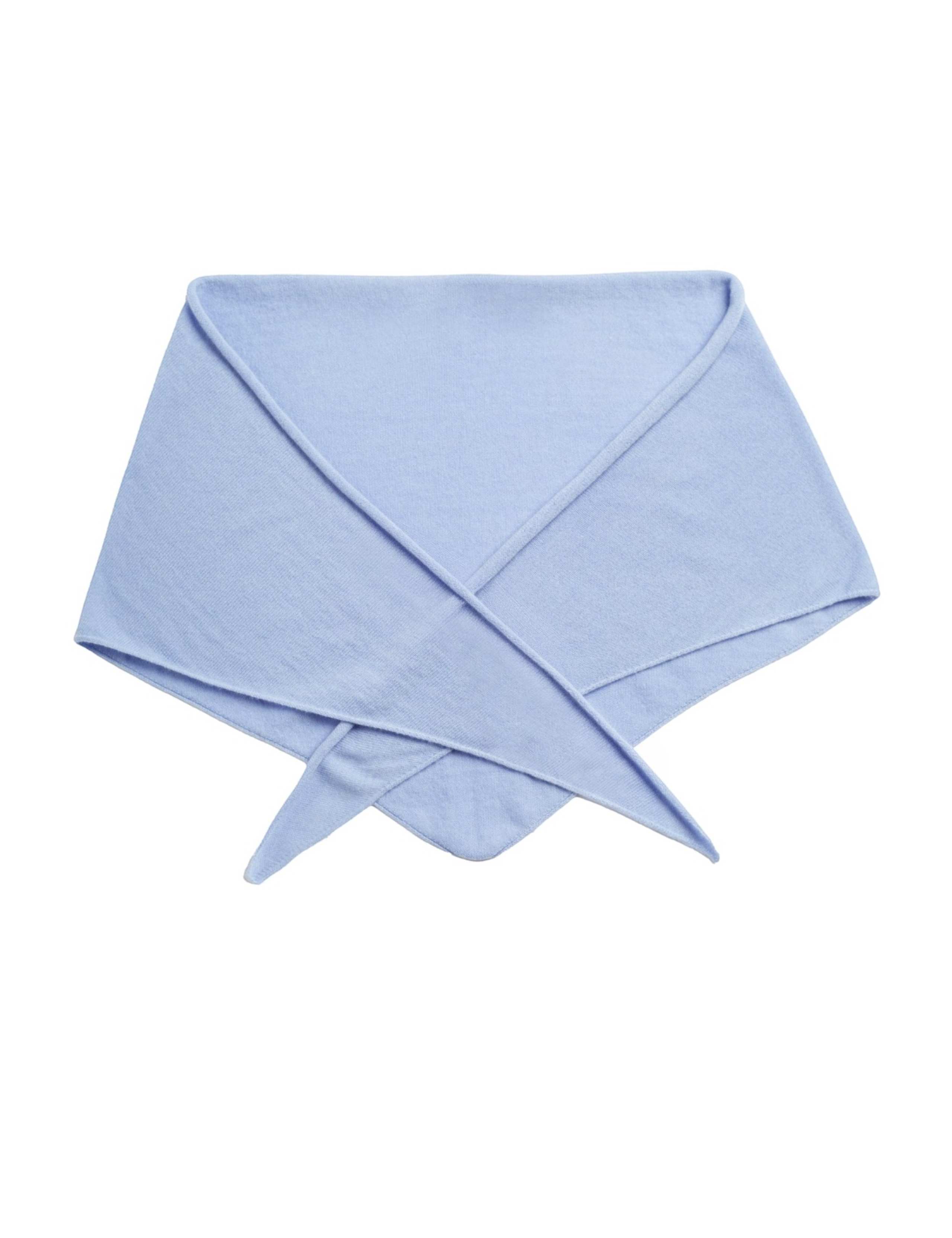 Wool Rich Jacquard Triangle Scarf